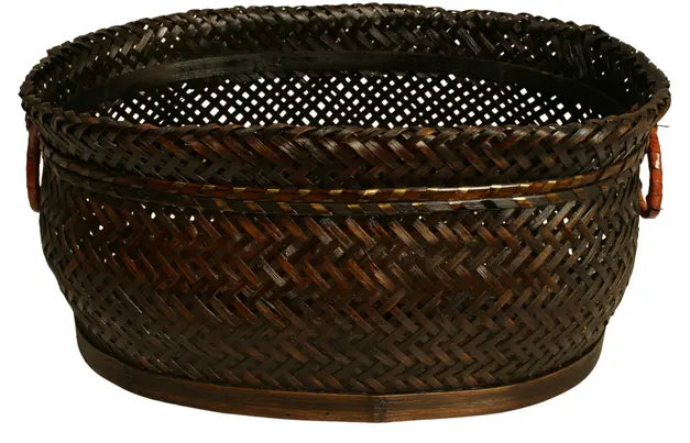 13.75" Oval Bamboo Basket Wald Imports, Ltd.
