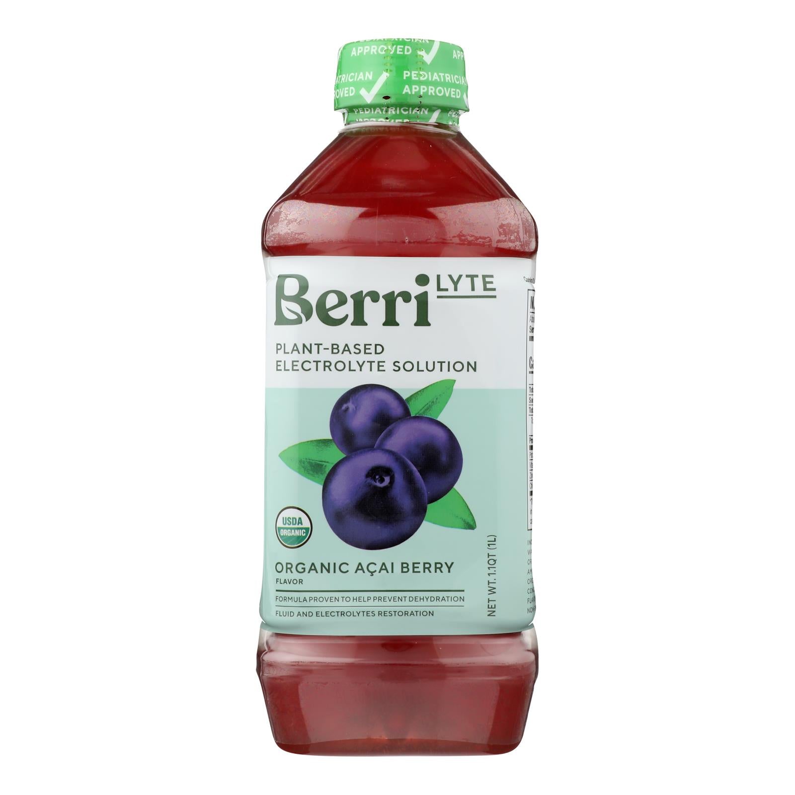 Berri Lyte - Juice Electro Acai - Case Of 6 - 1 Ltr - GreatEagleInc
