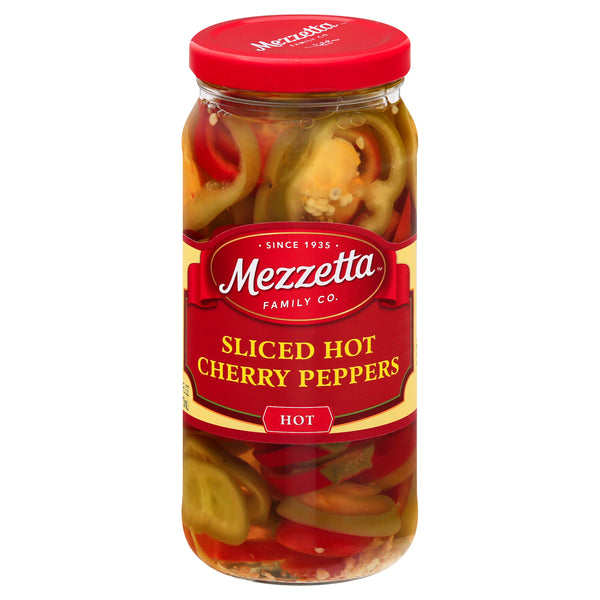 Mezzetta Peppers - Hot Cherry - Sliced - Case Of 6 - 16 Oz - GreatEagleInc