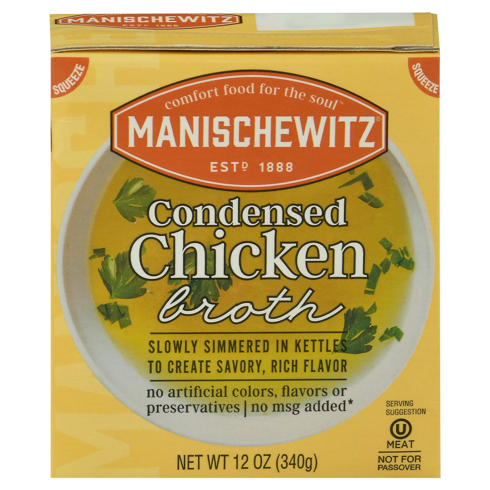 Manischewitz - Broth Chicken Condensed - Case Of 12-12 Fz - GreatEagleInc
