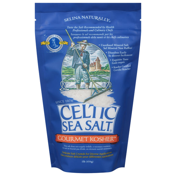 Celtic Sea Salt - Salt Bag Gourmet Kosher - Case Of 6-1 Lb - GreatEagleInc