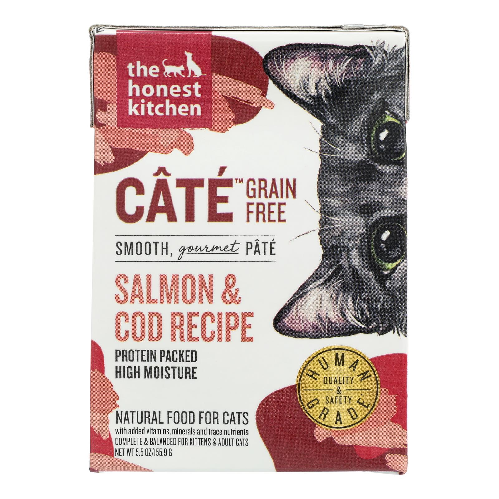 The Honest Kitchen - Cat Fd Salmon Cod Pate - Case Of 12-5.5 Oz - GreatEagleInc