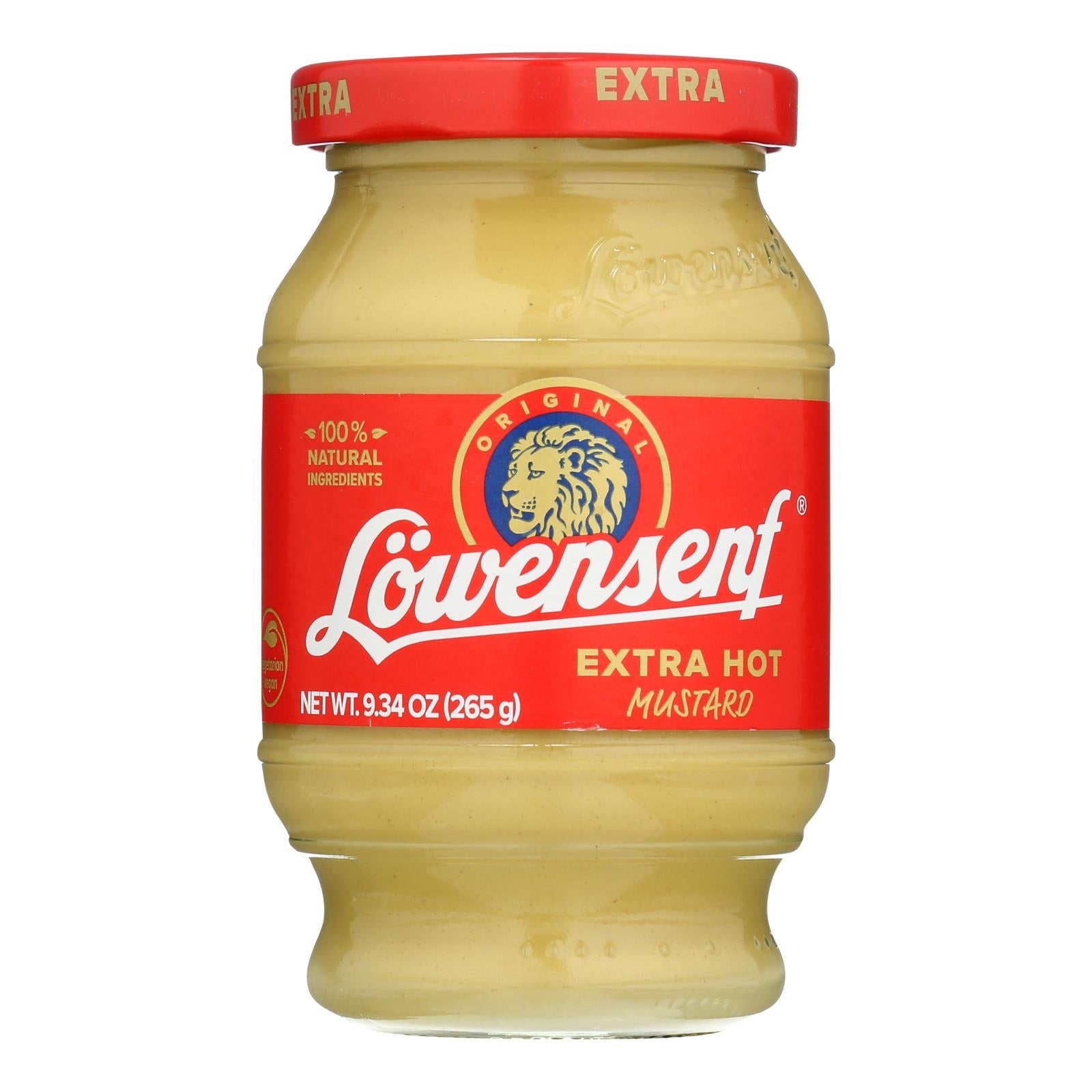 Lowensenf Germany's Favorite Hot Mustard - Case Of 6 - 9.3 Oz - GreatEagleInc