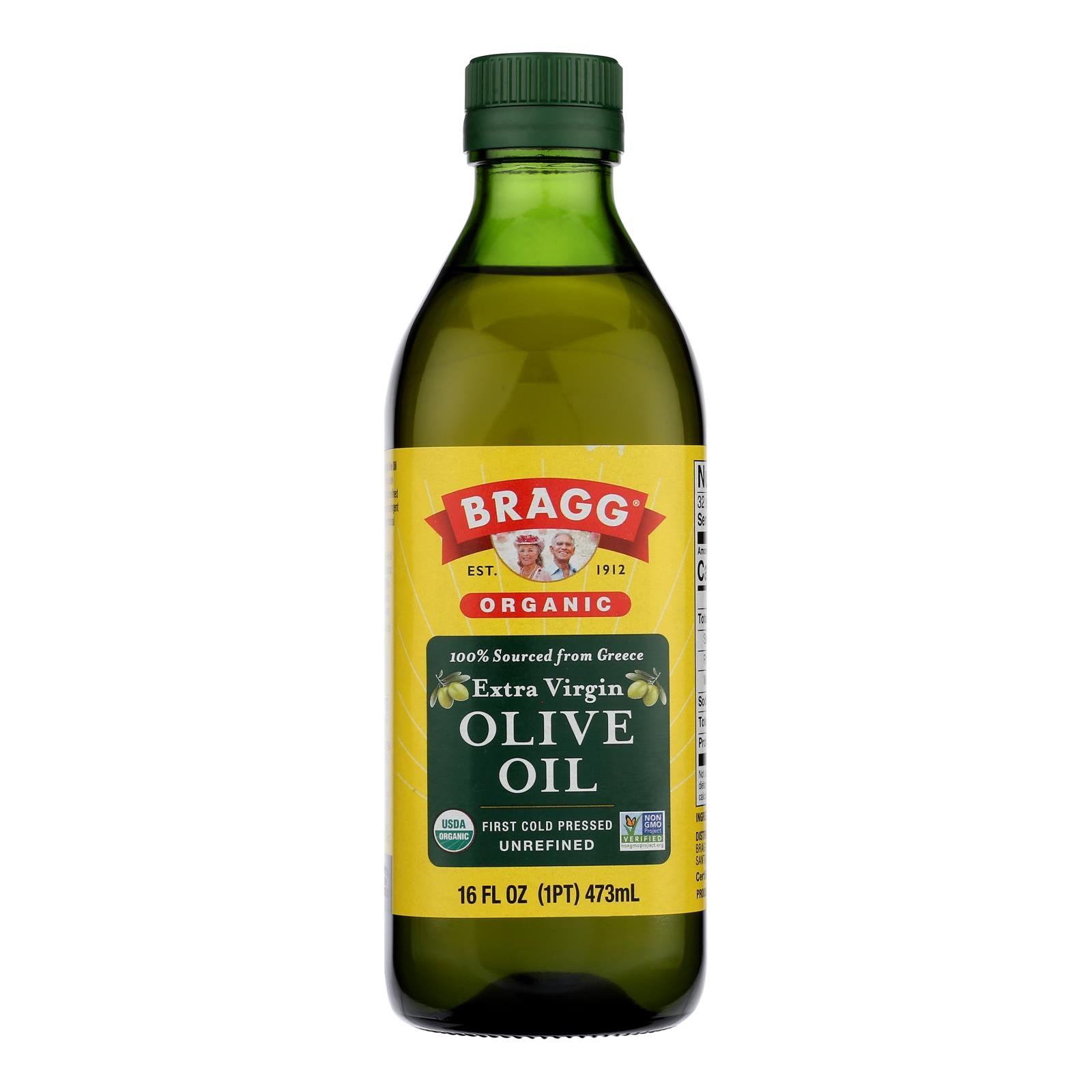Bragg - Olive Oil - Organic - Extra Virgin - 16 Oz - Case Of 12 - GreatEagleInc