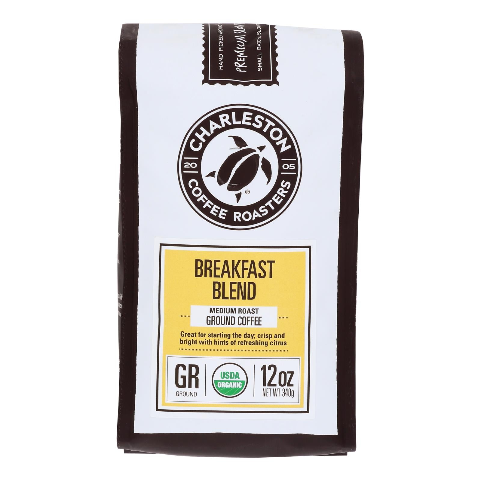 Charleston Coffee Roasters - Coffee Breakfast Ground - Case Of 6-12 Oz - GreatEagleInc