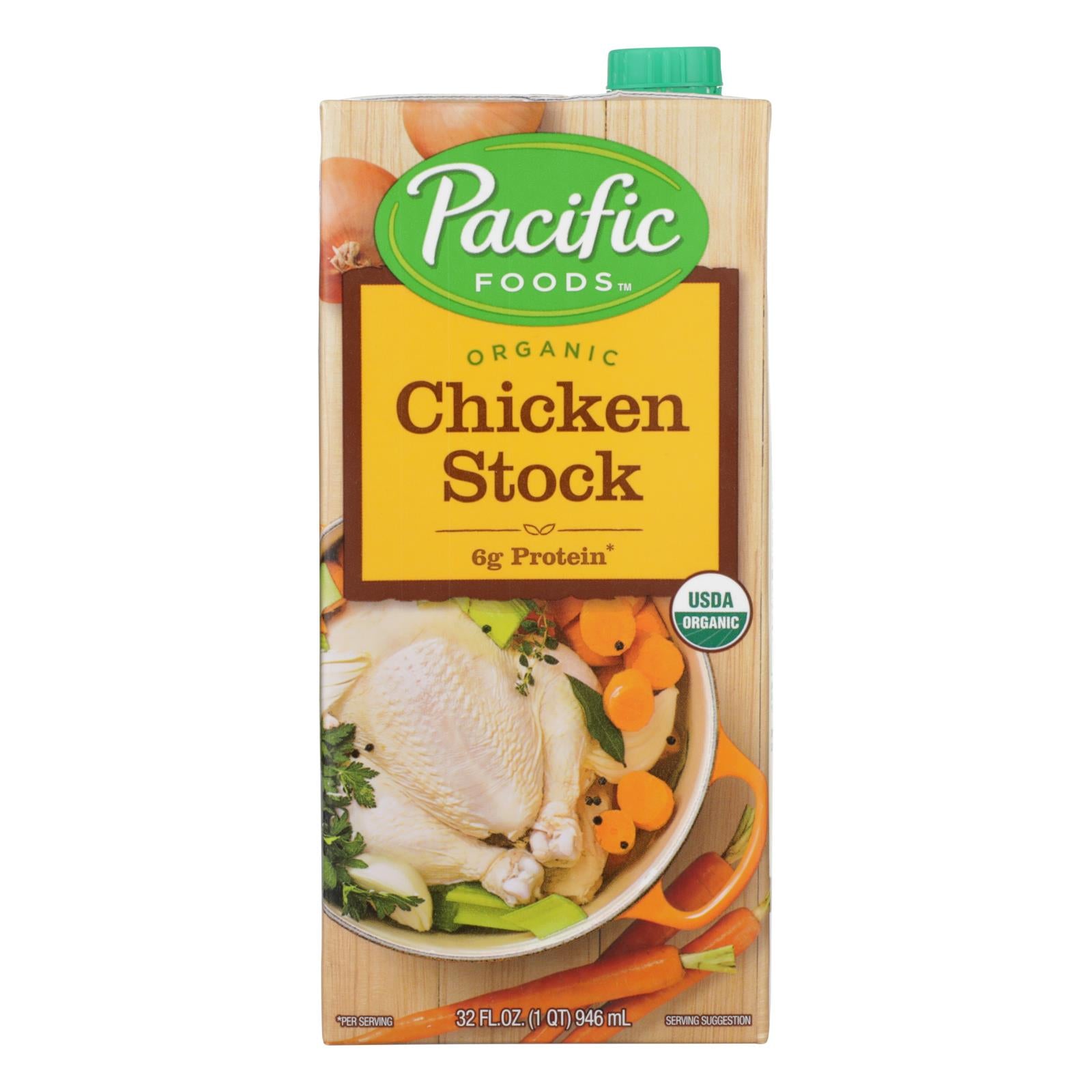 Pacific Natural Foods Simply Stock - Chicken - Case Of 12 - 32 Fl Oz. - GreatEagleInc