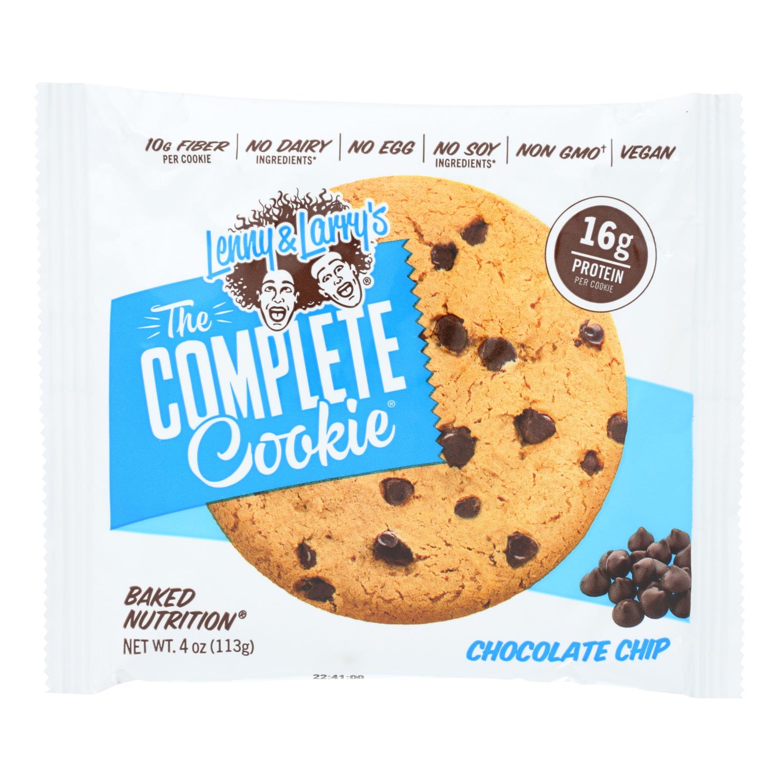 Lenny And Larry's The Complete Cookie - Chocolate Chip - 4 Oz - Case Of 12 - GreatEagleInc