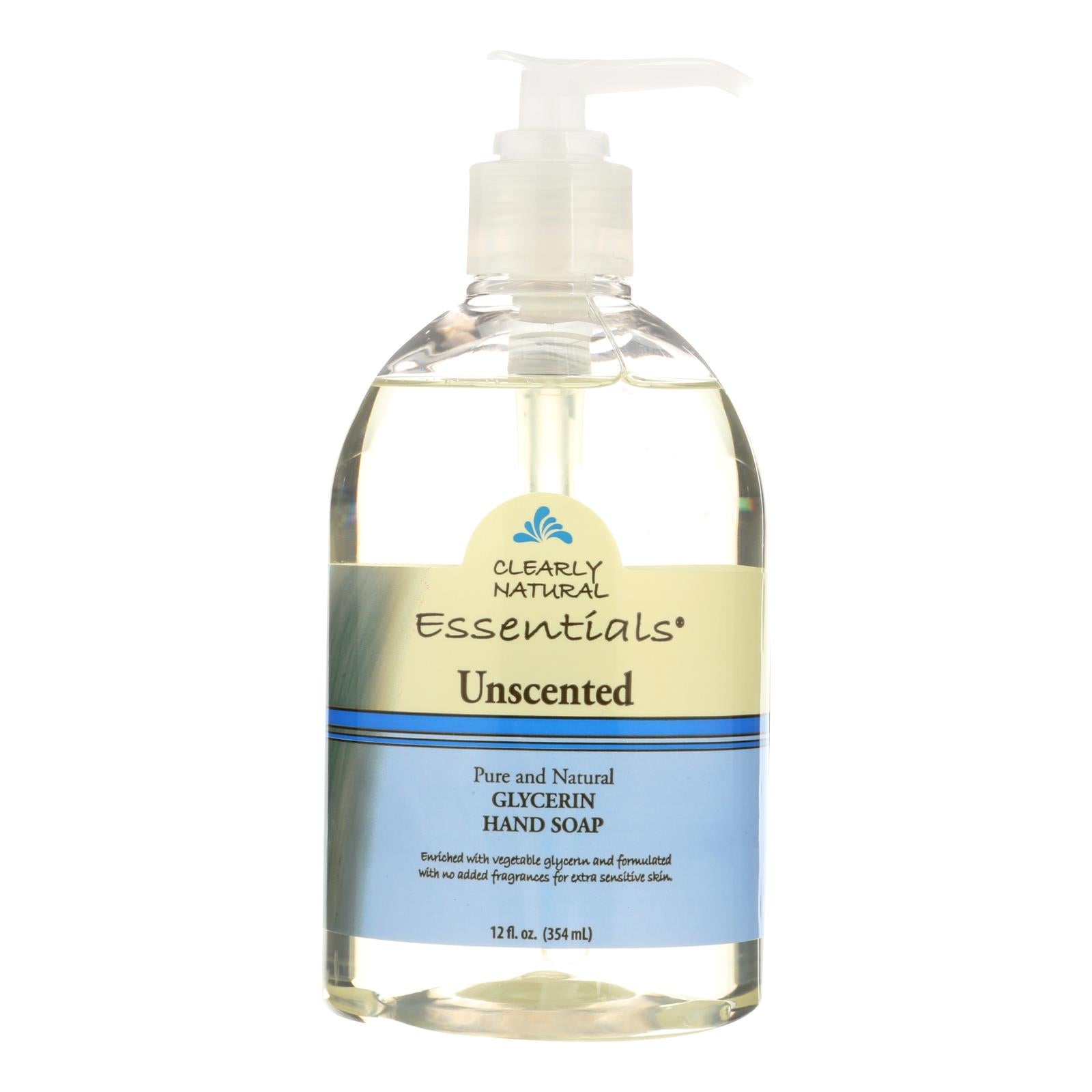 Clearly Natural Pure And Natural Glycerine Hand Soap Unscented - 12 Fl Oz - GreatEagleInc