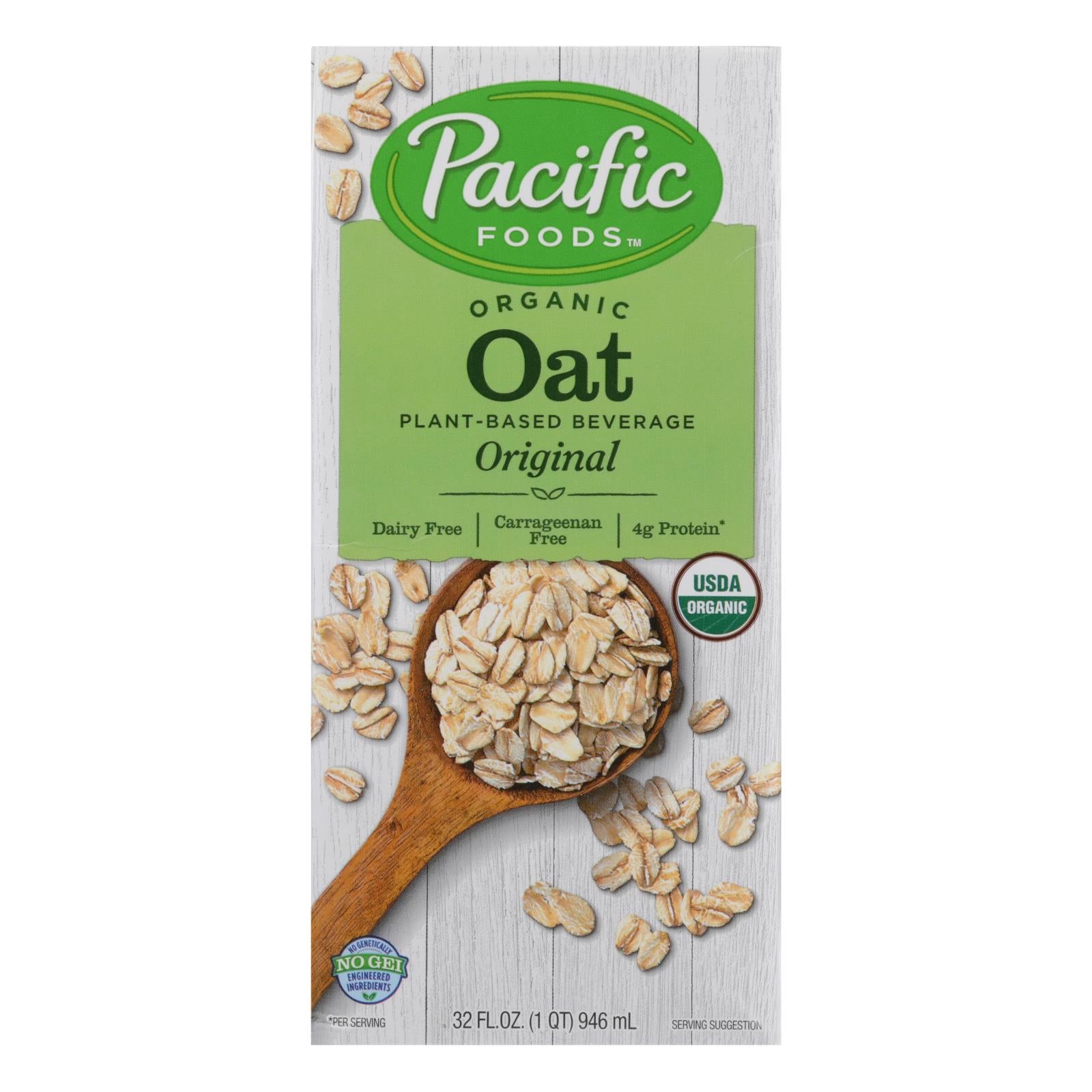 Pacific Natural Foods Oat Original - Organic - Case Of 12 - 32 Fl Oz. - GreatEagleInc