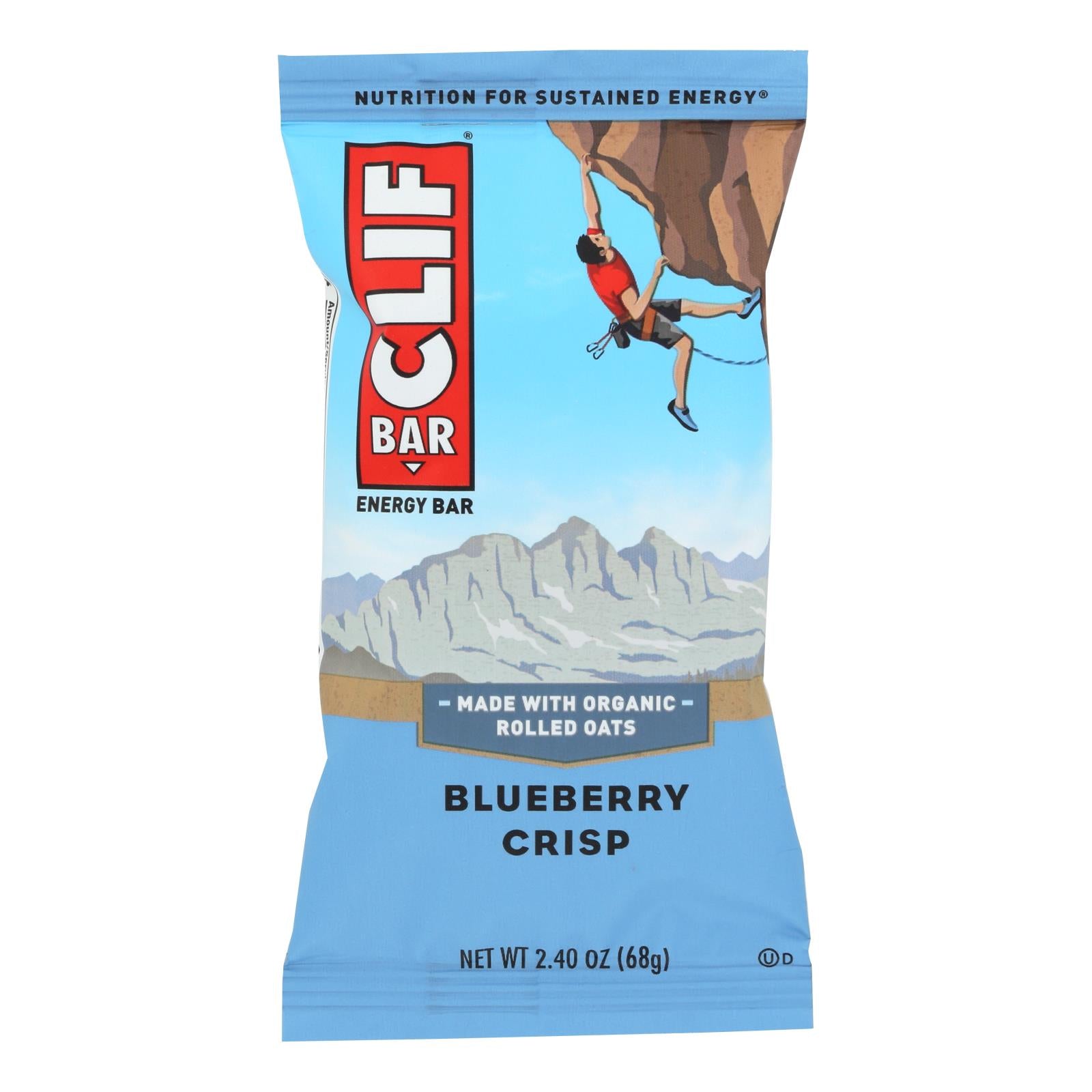 Clif Bar - Organic Blueberry Crisp - Case Of 12 - 2.4 Oz - GreatEagleInc