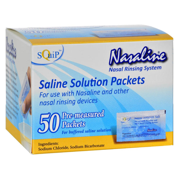 Squip Products Nasaline Salt Pre-measured Packets - 50 Packets - Eco-Friendly Home & Grocery