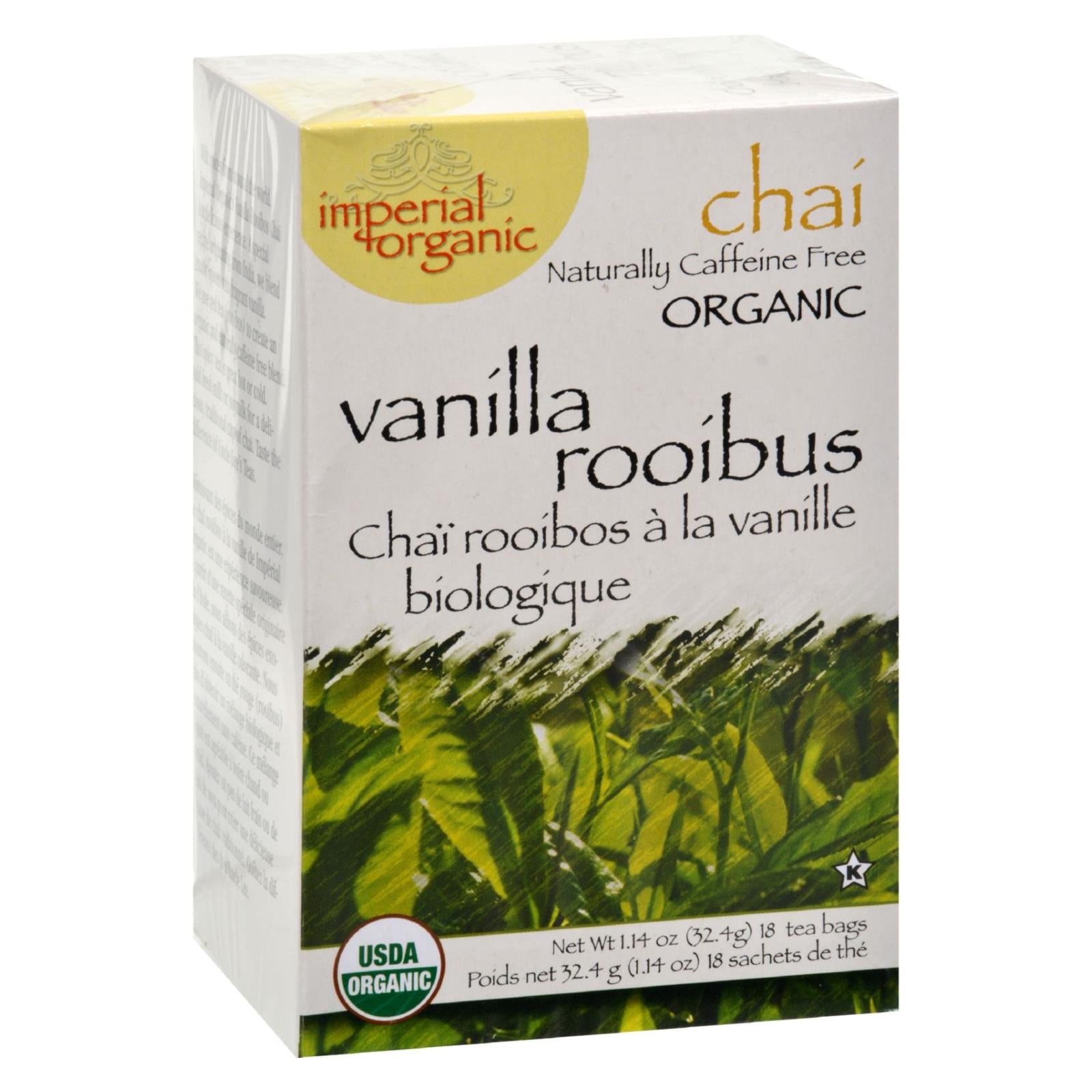 Uncle Lee's Imperial Organic Vanilla Rooibos - 18 Tea Bags - GreatEagleInc