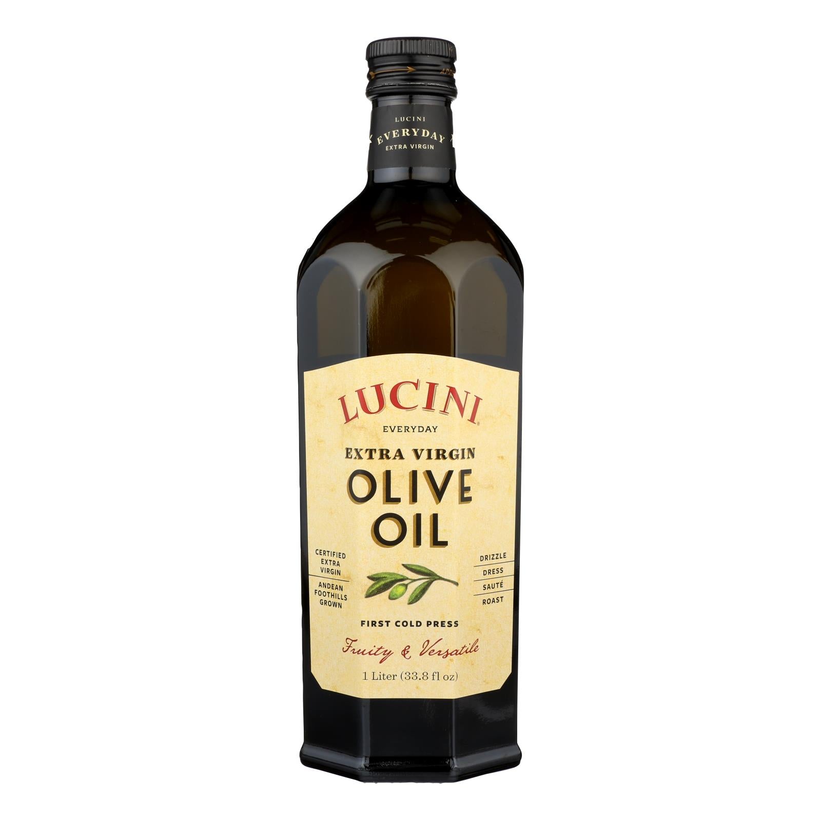Lucini Italia Select Extra Virgin Olive Oil - Case Of 6 - 1 Liter - GreatEagleInc