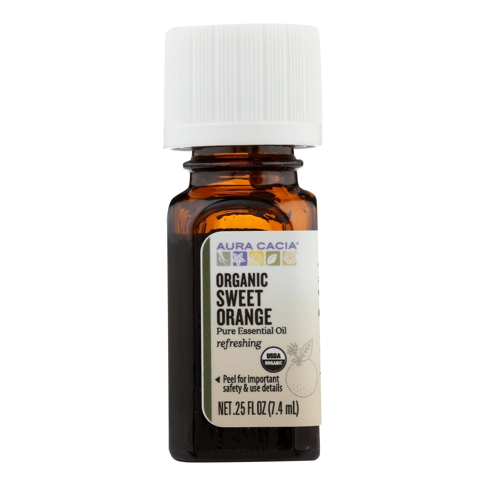 Aura Cacia - Organic Orange Sweet - .25 Oz - GreatEagleInc