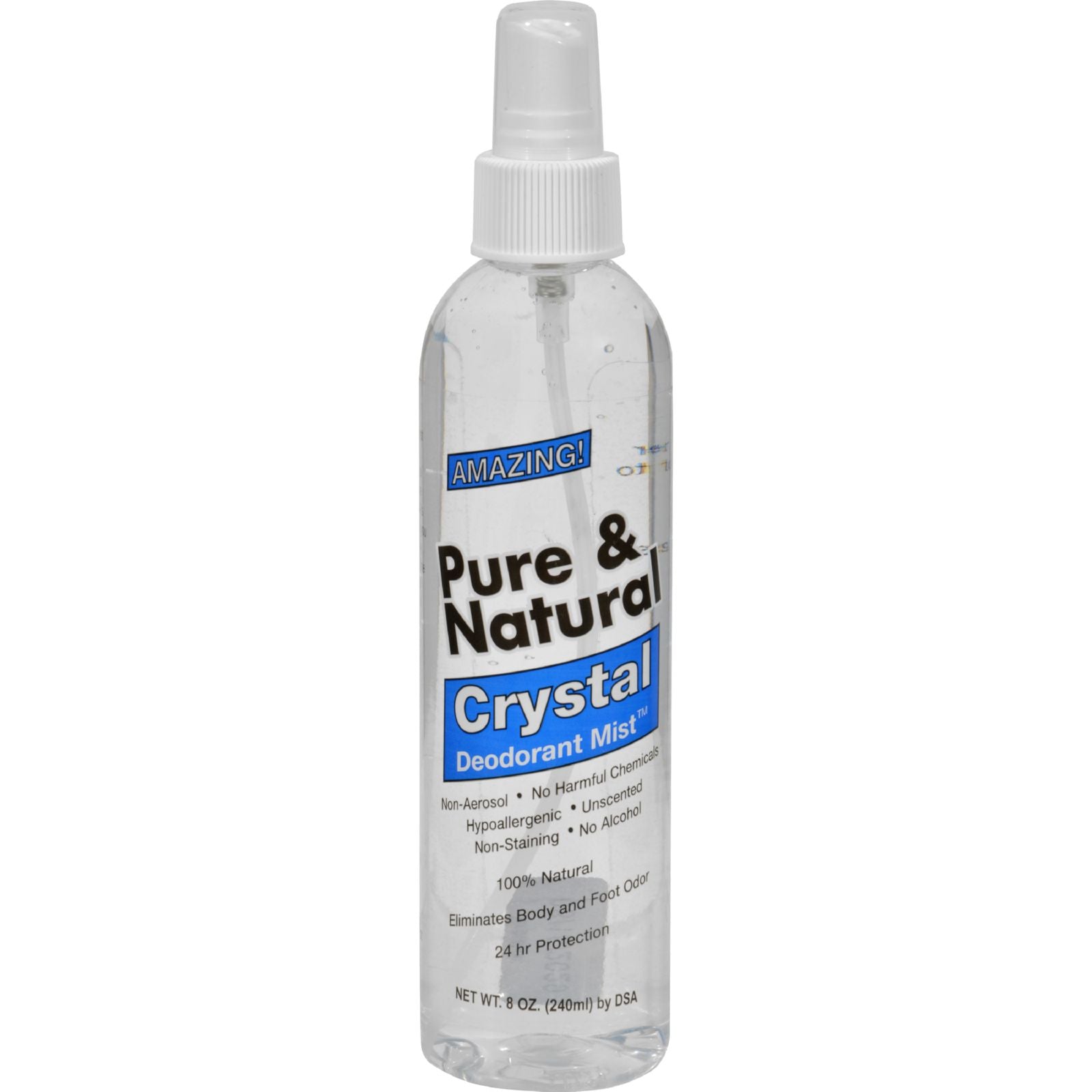 Thai Deodorant Stone Pure Natural Crystal Deodorant Mist - 8 Fl Oz - Eco-Friendly Home & Grocery