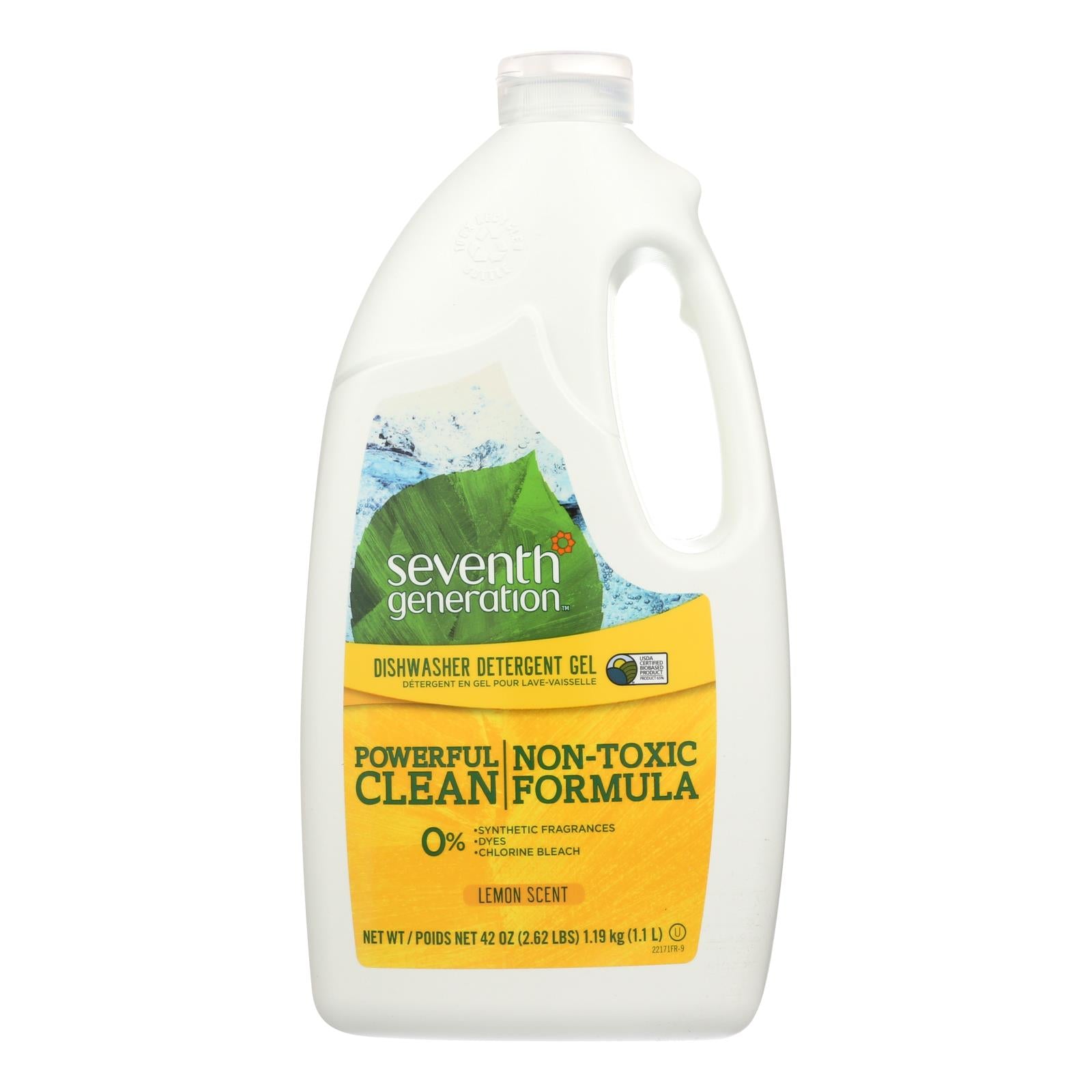 Seventh Generation Auto Dishwasher Gel - Lemon - Case Of 6 - 42 Fl Oz. - GreatEagleInc