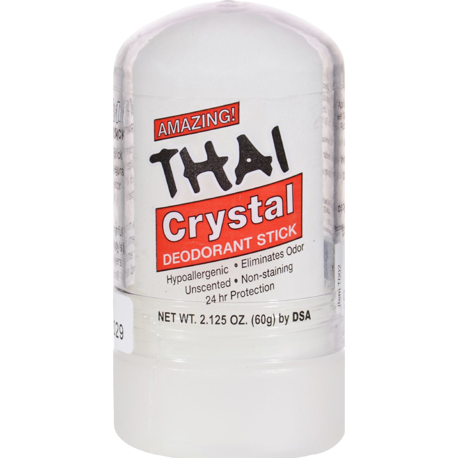 Thai Deodorant Stone Thai Natural Crystal Deodorant Push-up Stick - 2.125 Oz - Eco-Friendly Home & Grocery