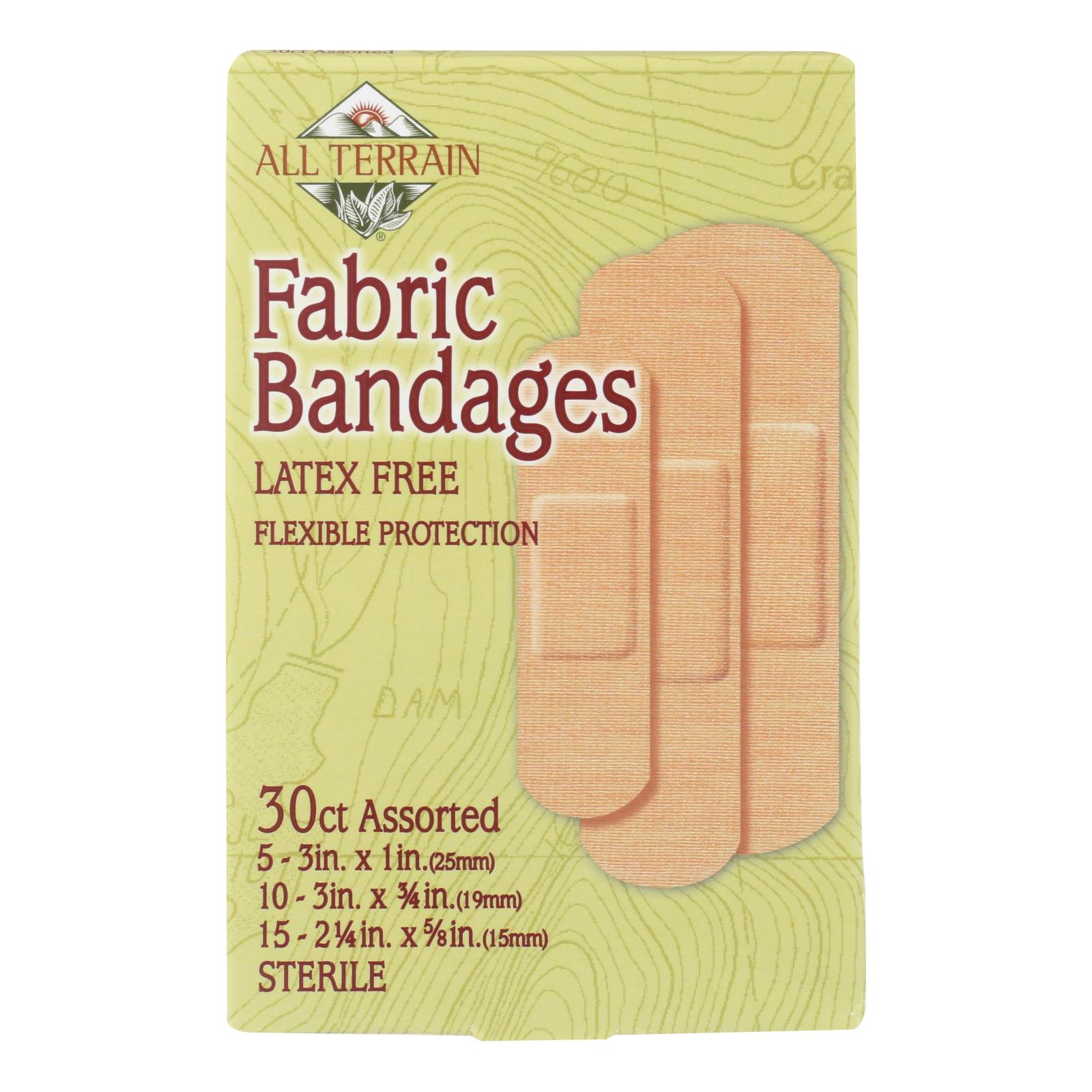 All Terrain - Bandages - Fabric Assorted - 30 Ct - GreatEagleInc