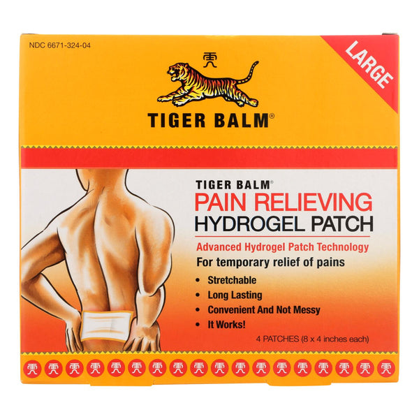 Tiger Balm Pain Relieving Large Patches - Case Of 6 - 4 Pack - GreatEagleInc
