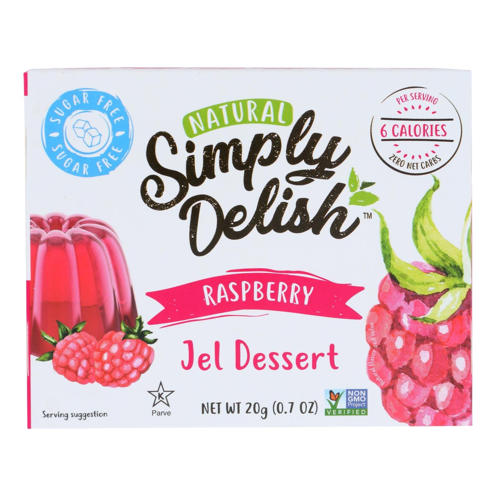 Simply Delish Jel Dessert - Raspberry - Case Of 6 - 1.6 Oz. - GreatEagleInc