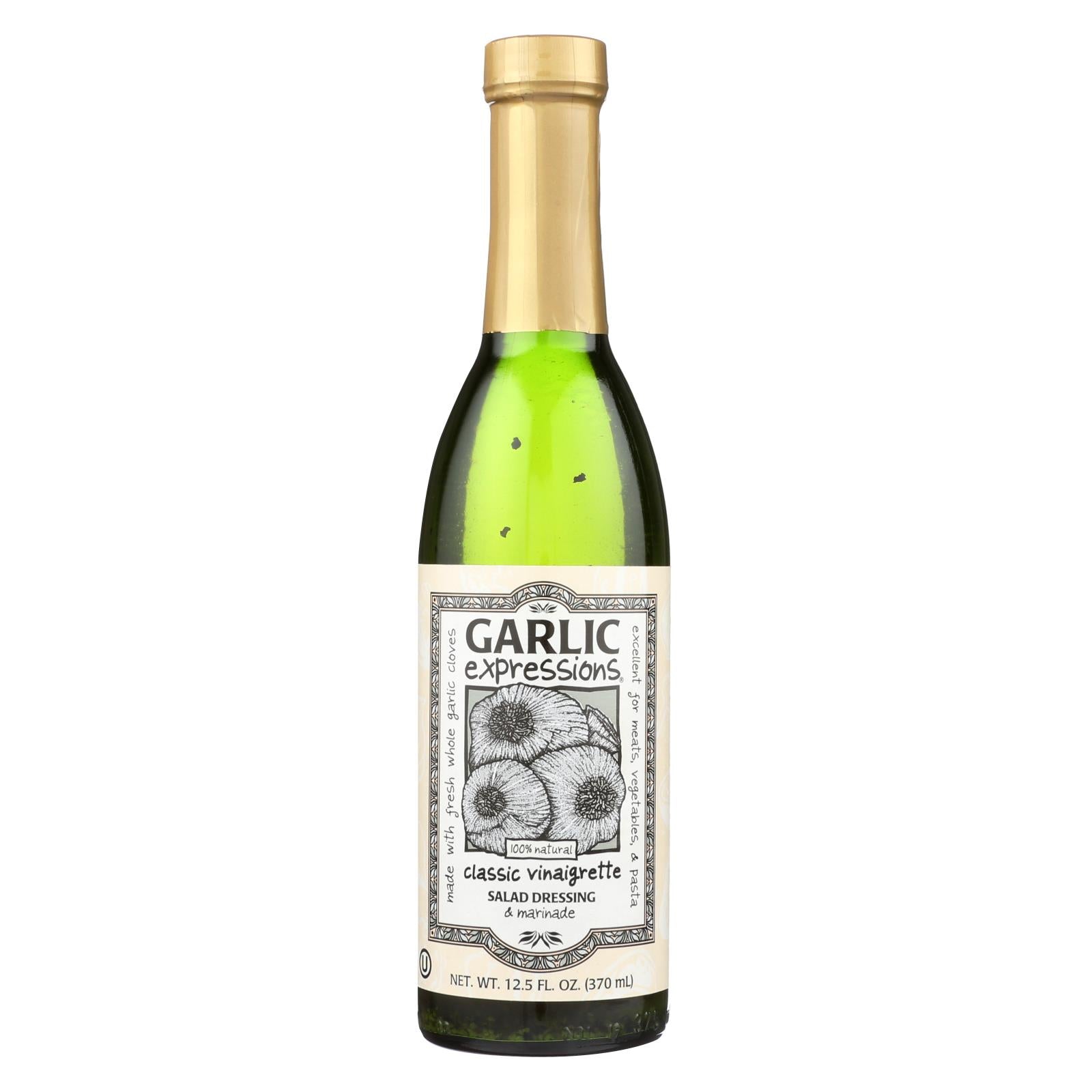 Garlic Expressions Salad Dressing - Vinaigrete - Case Of 12 - 12.5 Oz - GreatEagleInc