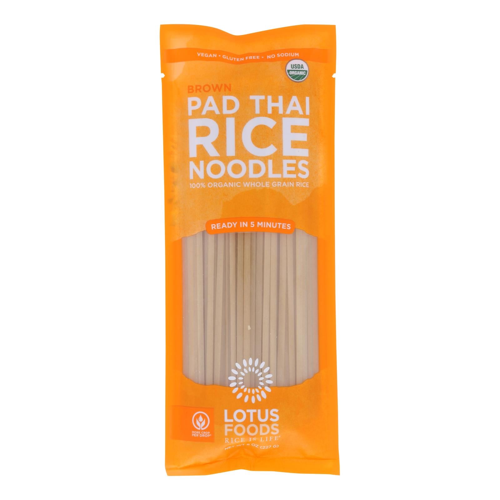 Lotus Foods Noodles - Organic - Brown Rice Pad Thai - Case Of 8 - 8 Oz - GreatEagleInc