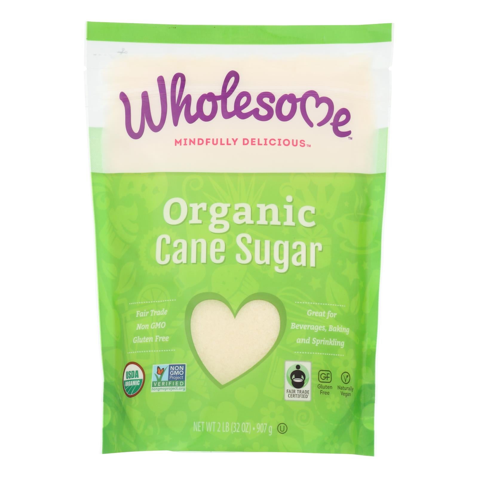 Wholesome Sweeteners Sugar - Organic - Cane - Fair Trade - 2 Lb - Case Of 12 - GreatEagleInc