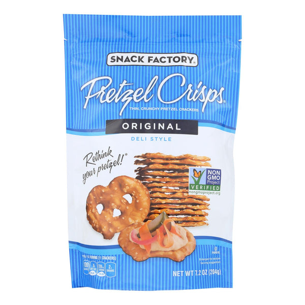 Pretzel Crisp Pretzel Crisps - Original - Case Of 12 - 7.2 Oz. - GreatEagleInc