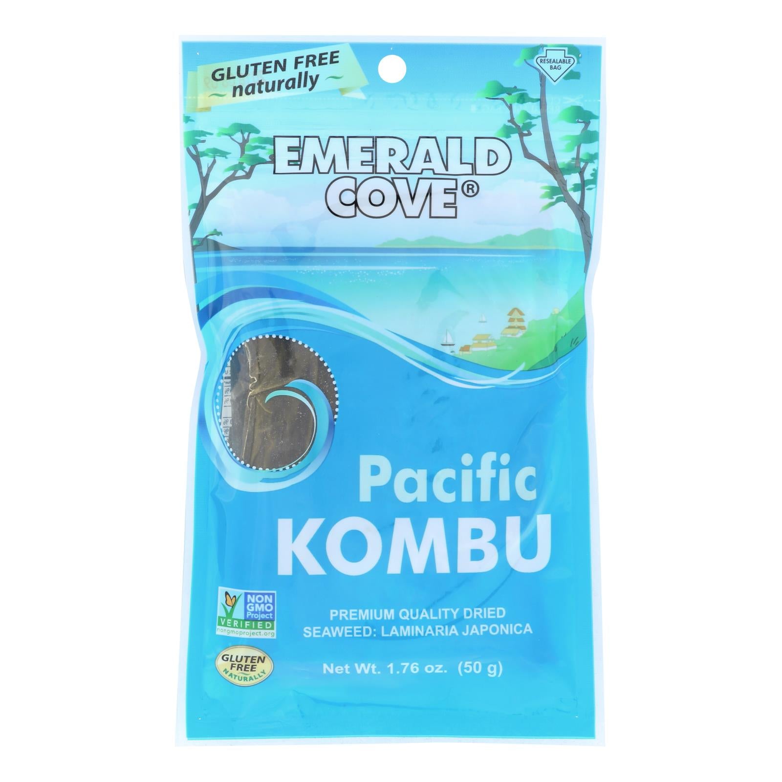Emerald Cove Sea Vegetables - Pacific Kombu - Silver Grade - 1.76 Oz - Case Of 6 - Eco-Friendly Home & Grocery