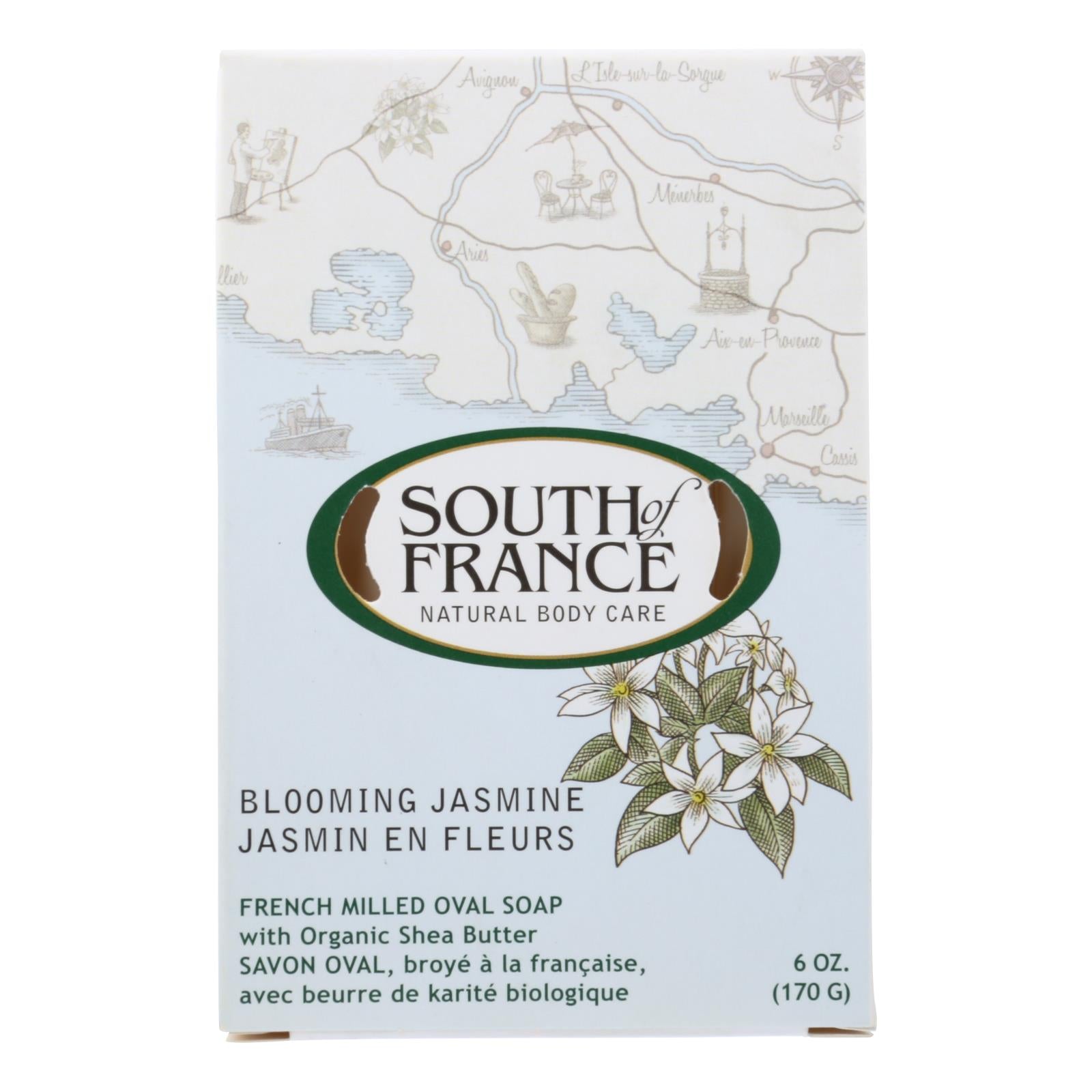 South Of France Bar Soap - Blooming Jasmine - 6 Oz - 1 Each - GreatEagleInc