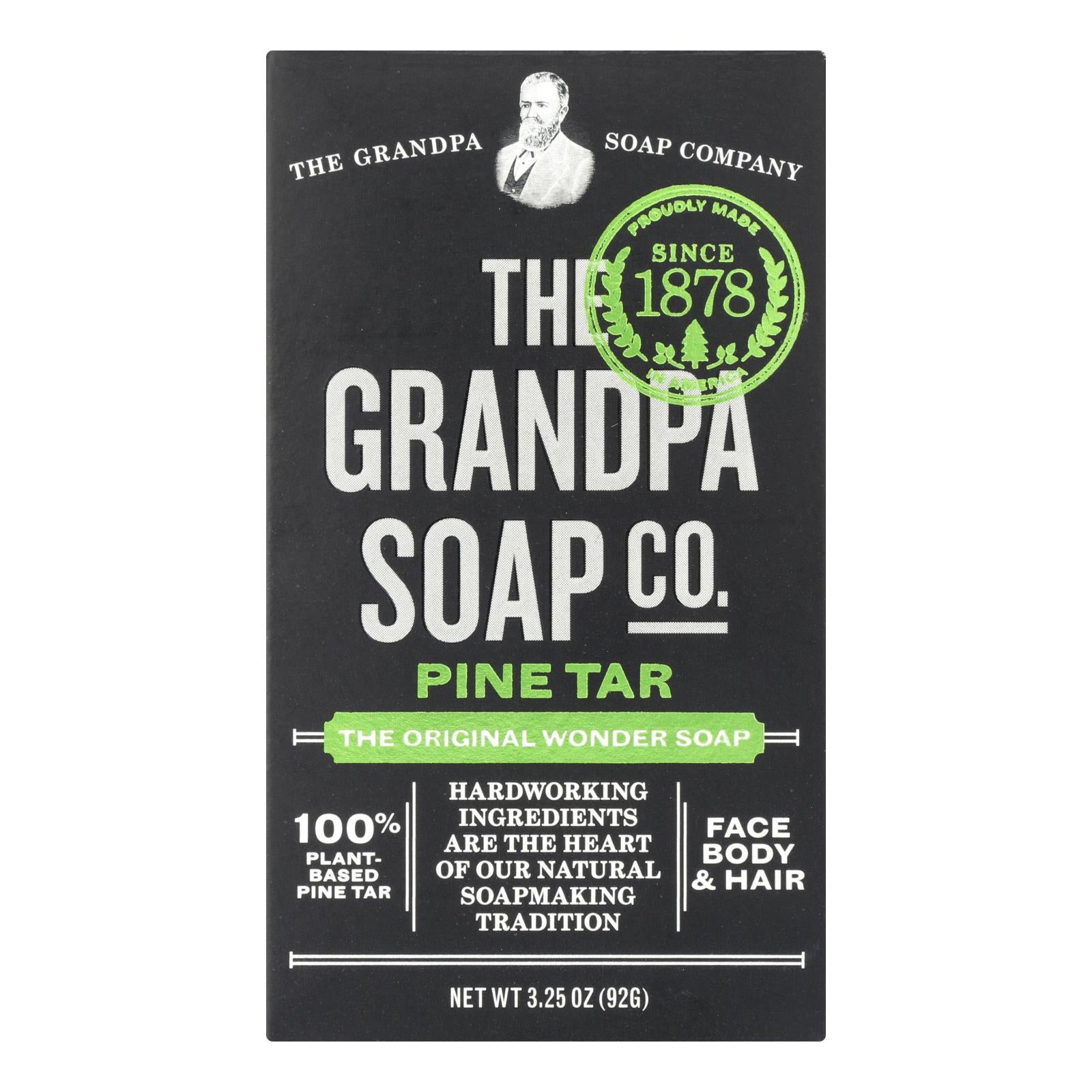 Grandpa's Pine Tar Bar Soap - 3.25 Oz - GreatEagleInc