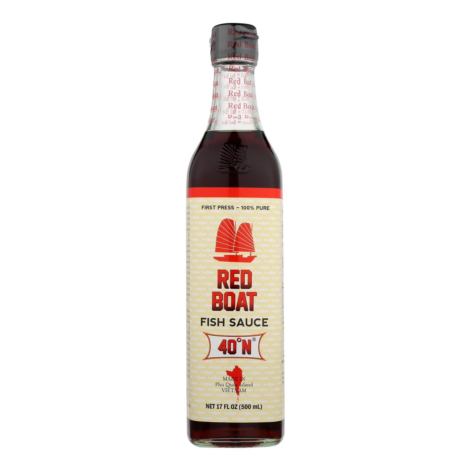 Red Boat Fish Sauce's Primary Ingredient  - Case Of 12 - 17 Oz - GreatEagleInc