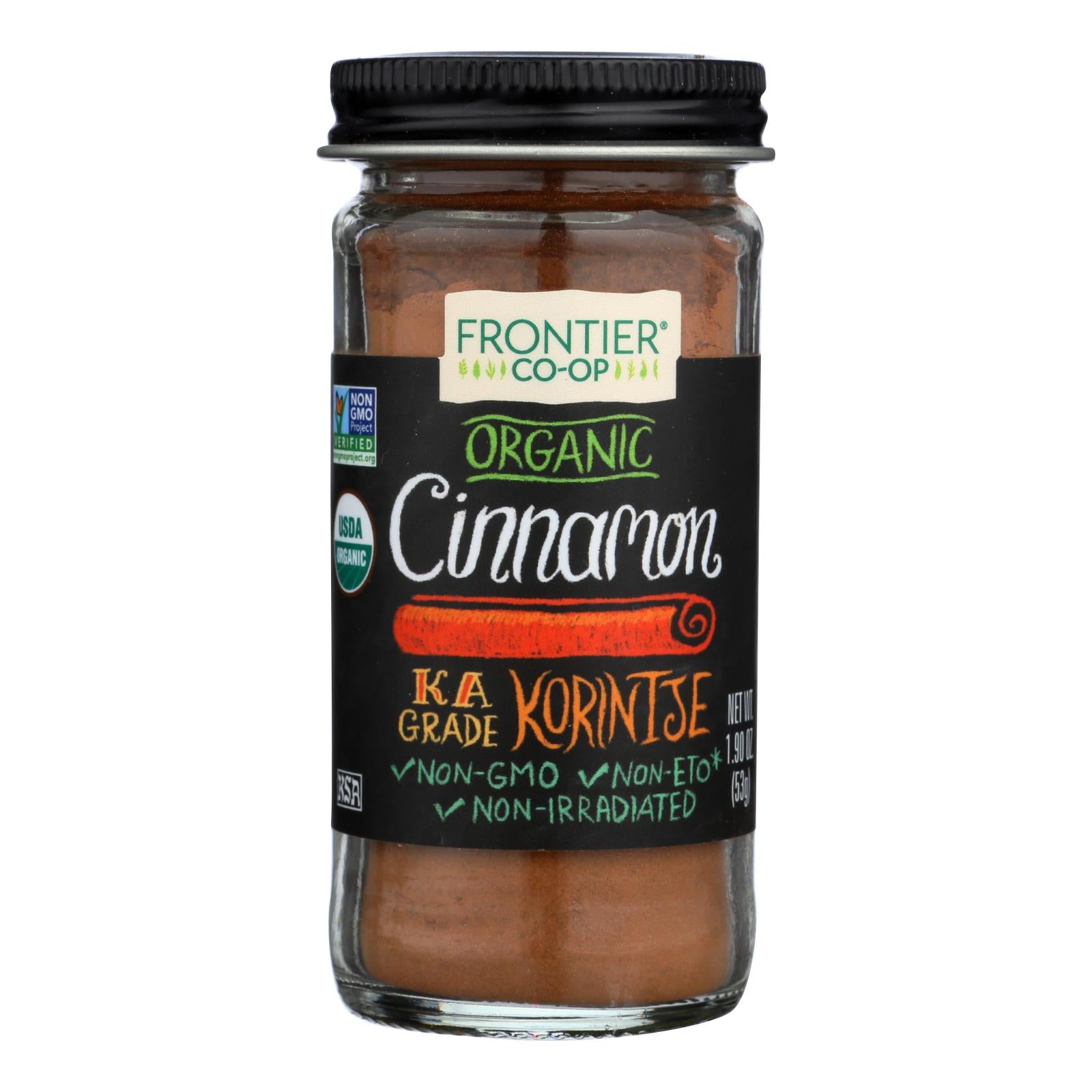 Frontier Herb Cinnamon - Organic - Ground - 3 Percent Oil - A Grade - 1.90 Oz - GreatEagleInc
