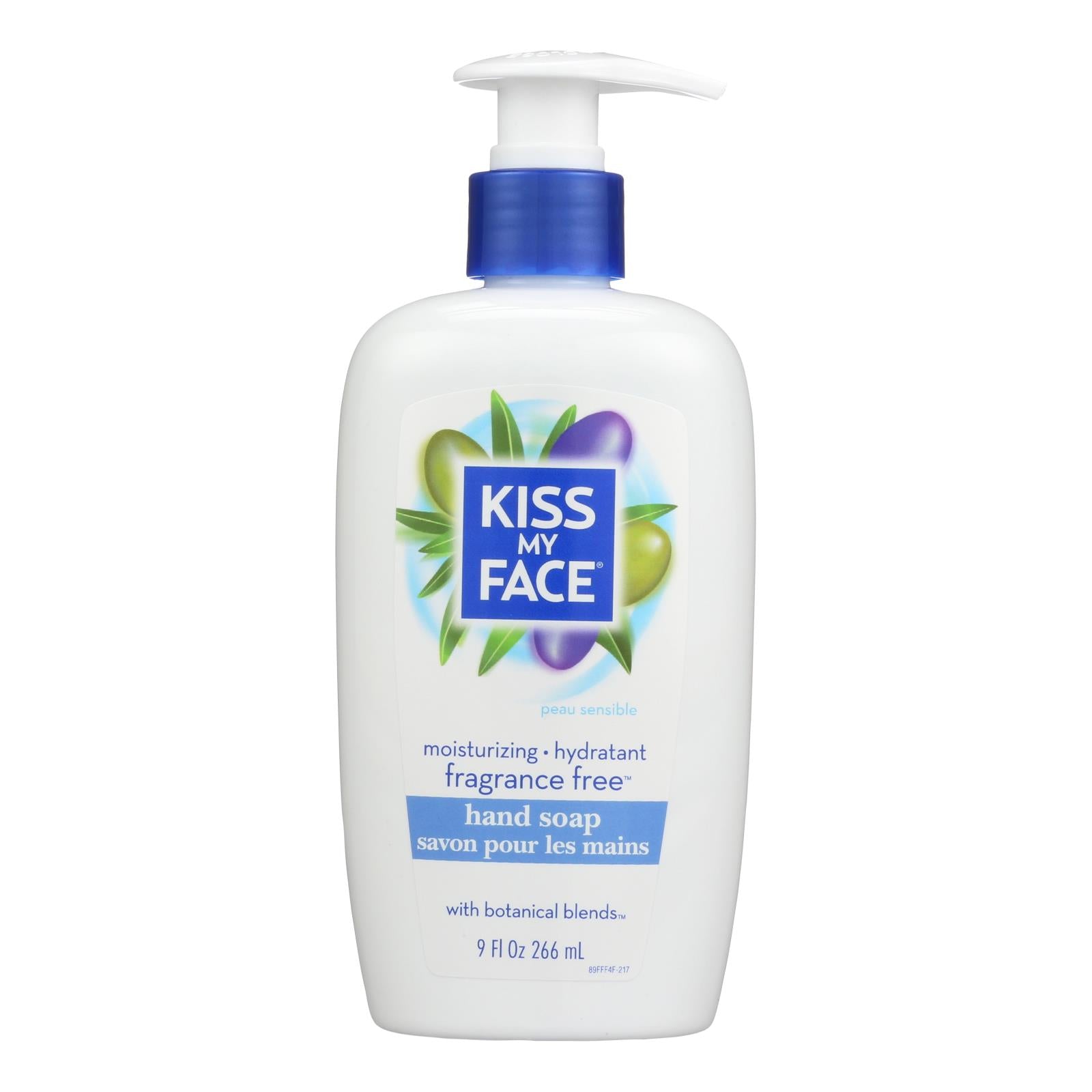 Kiss My Face Moisture Soap Fragrance Free - 9 Fl Oz - GreatEagleInc