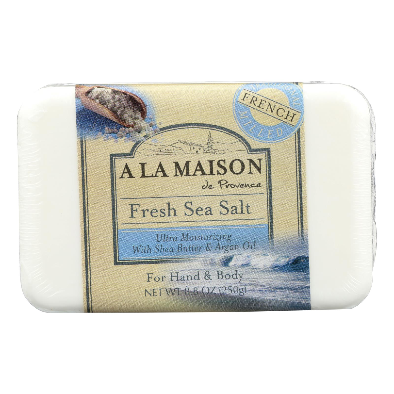 A La Maison - Bar Soap - Fresh Sea Salt - 8.8 Oz - GreatEagleInc