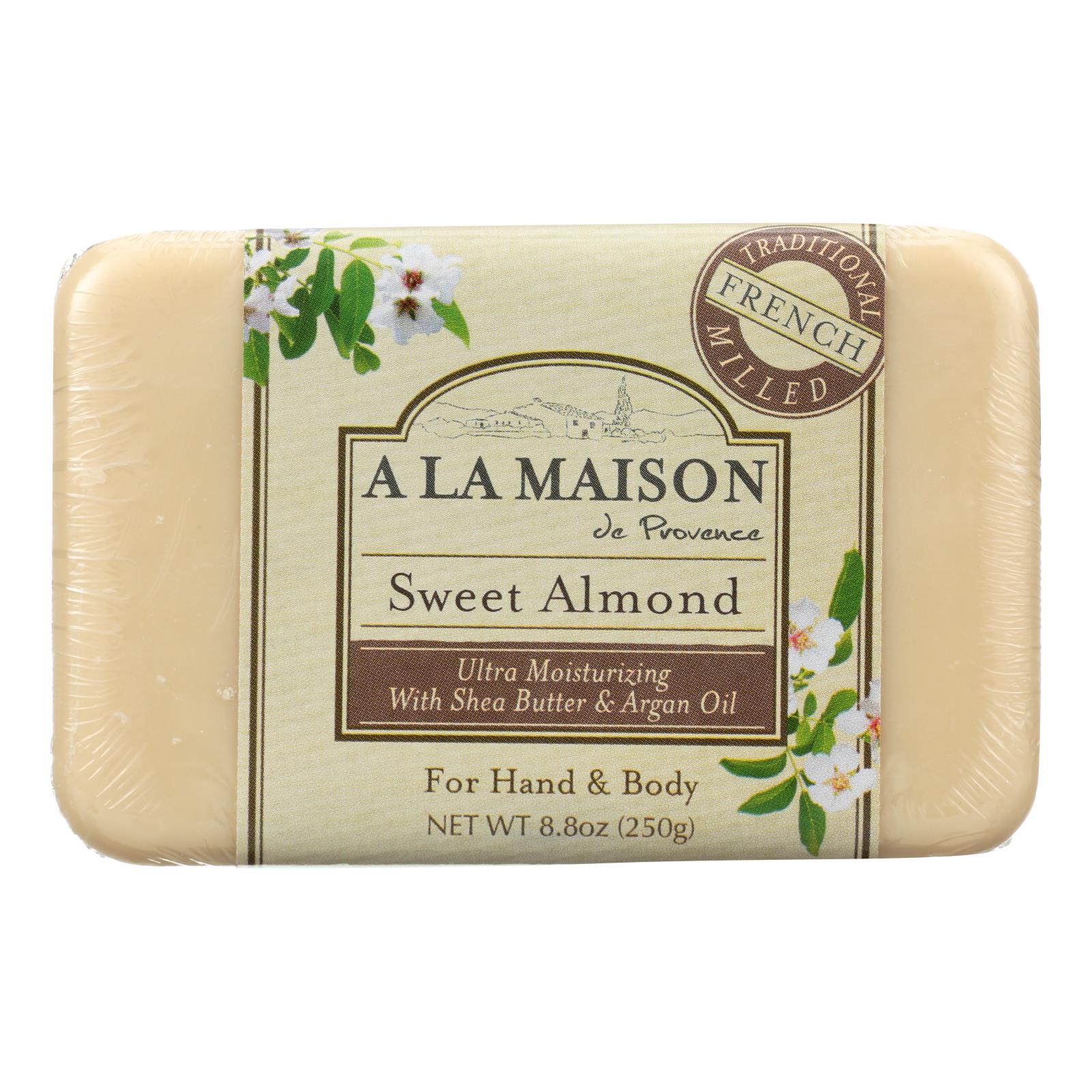 A La Maison - Bar Soap - Sweet Almond - 8.8 Oz - GreatEagleInc