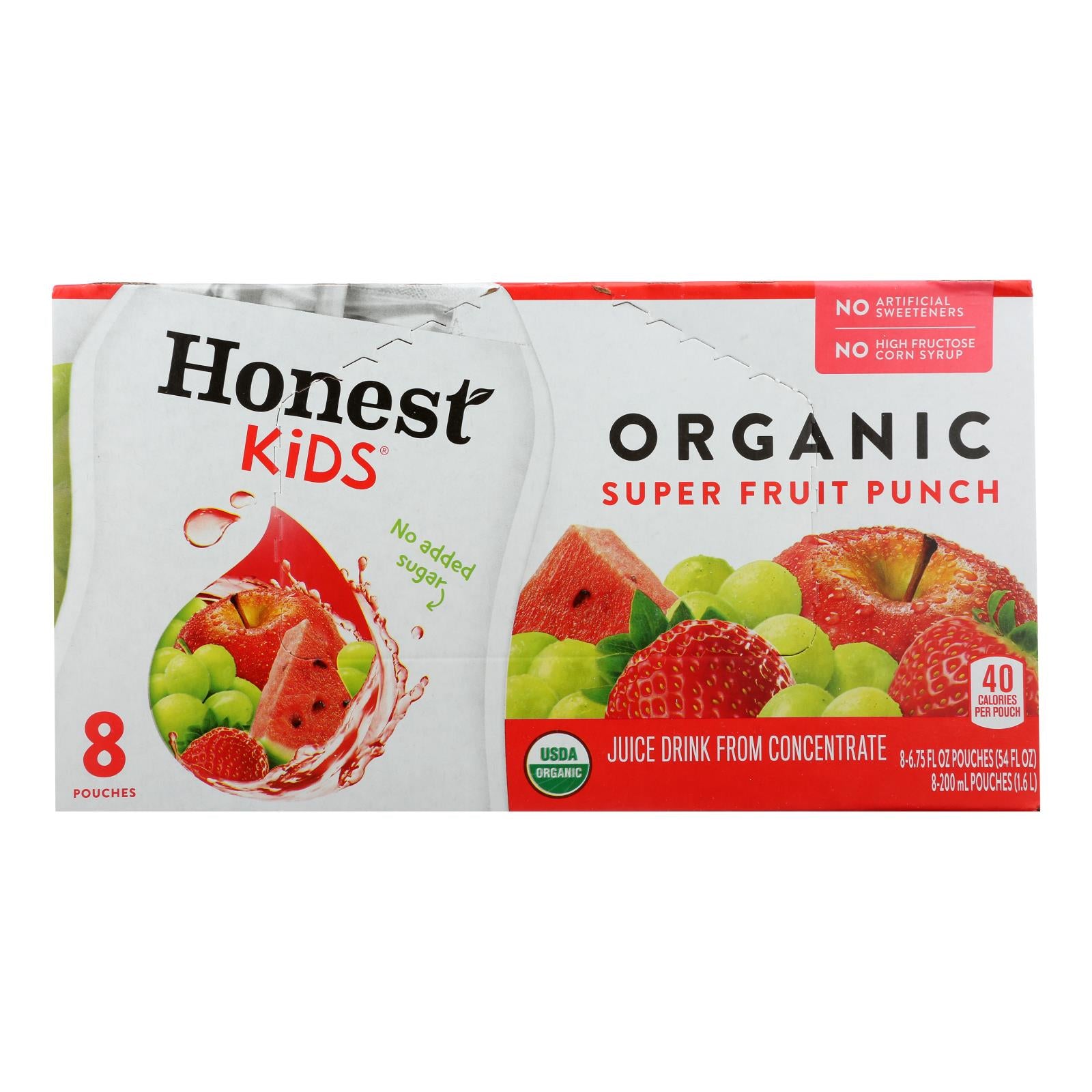 Honest Kids Honest Kids Super Fruit Punch - Fruit Punch - Case Of 4 - 6.75 Fl Oz. - GreatEagleInc