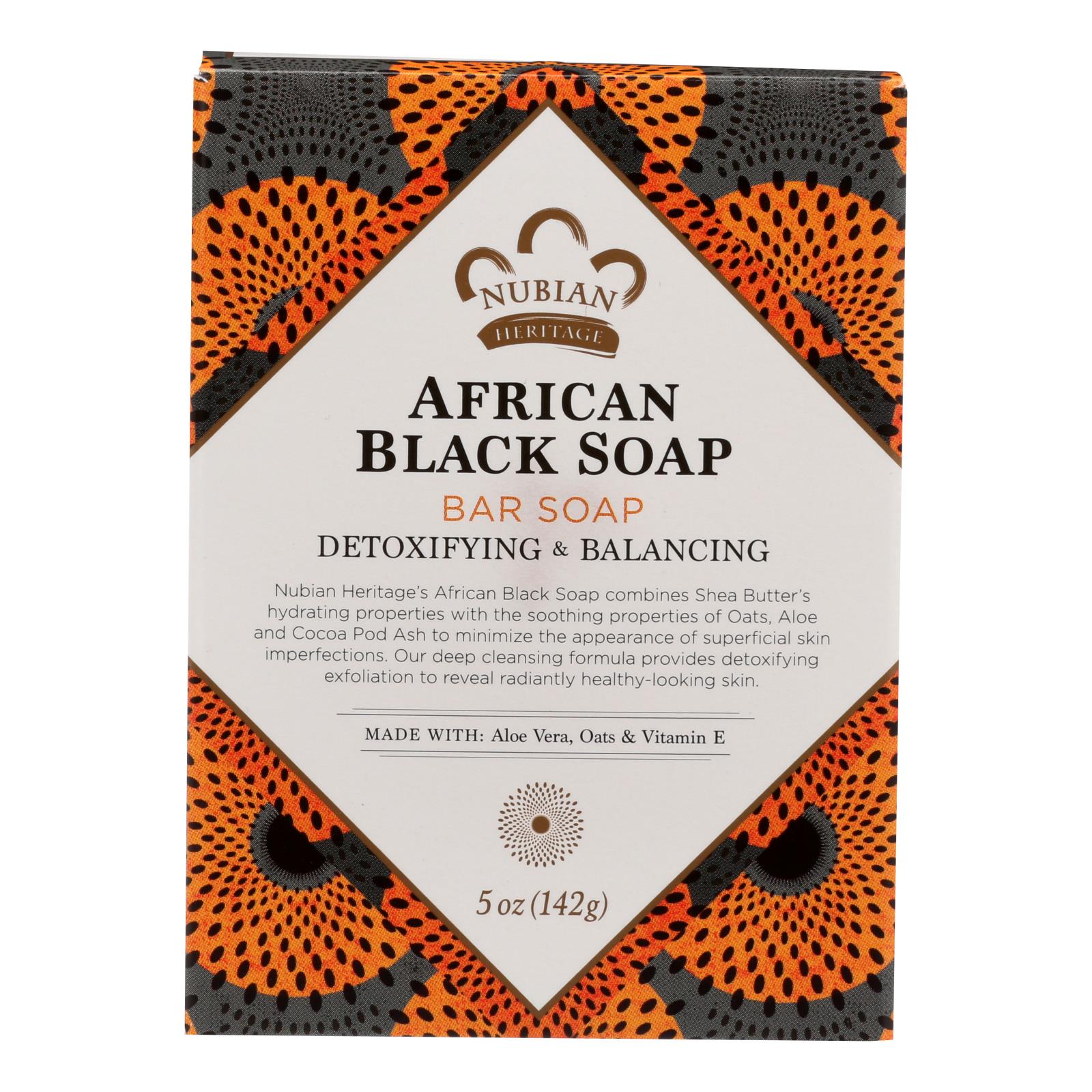 Nubian Heritage Bar Soap African Black - 5 Oz - GreatEagleInc