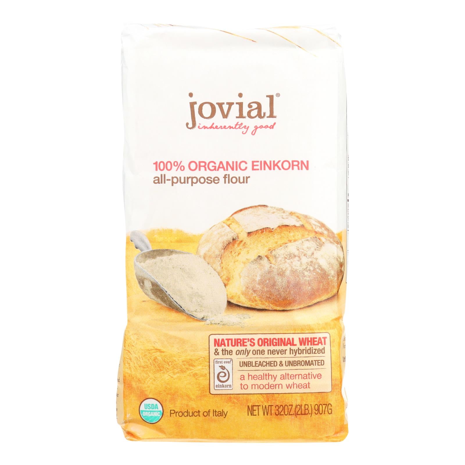 Jovial - Flour - Organic - Einkorn - All-purpose - 32 Oz - Case Of 10 - GreatEagleInc
