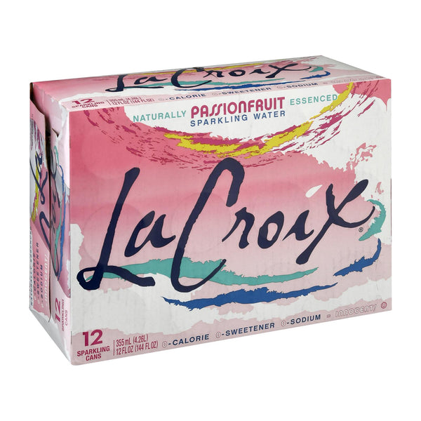 Lacroix Sparkling Water - Passionfruit - Case Of 2 - 12/12 Fl Oz - GreatEagleInc