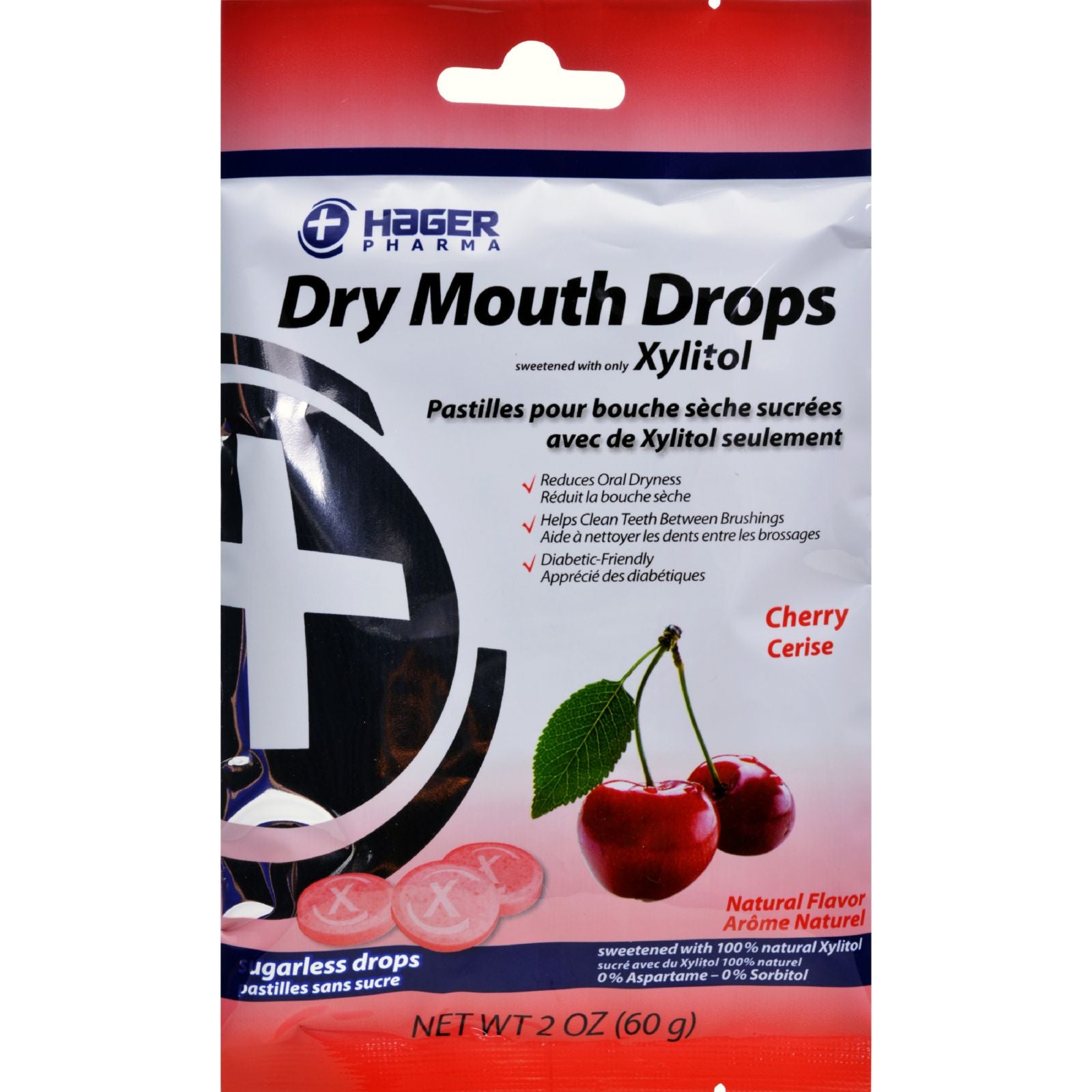 Hager Pharma Dry Mouth Drops - Cherry - 2 Oz - GreatEagleInc
