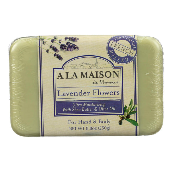 A La Maison - Bar Soap - Lavender Flowers - 8.8 Oz - GreatEagleInc