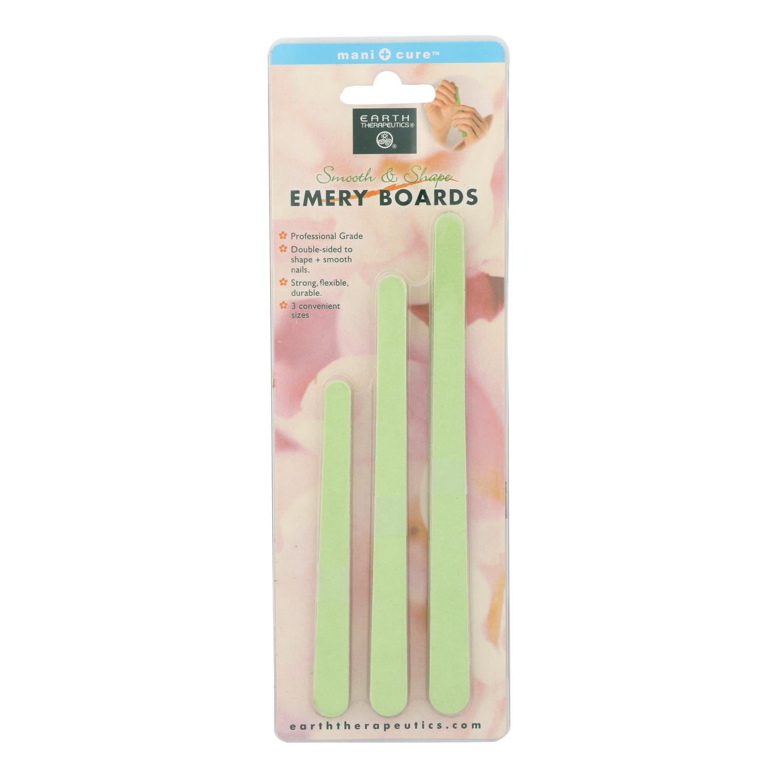Earth Therapeutics Smooth And Shape Emery Boards - 15 Files - GreatEagleInc