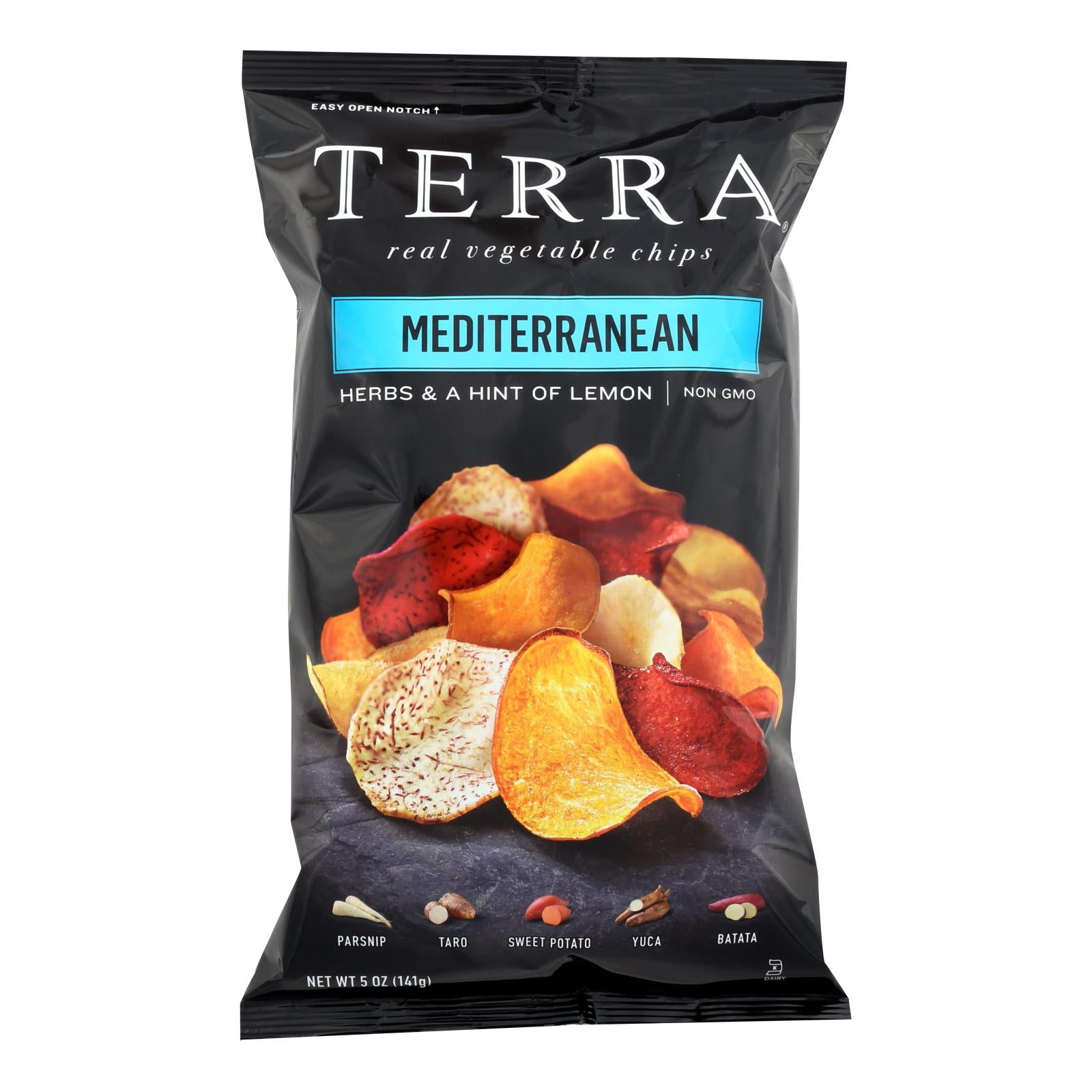 Terra Chips Exotic Vegetable Chips - Mediterranean - Case Of 12 - 5 Oz. - Eco-Friendly Home & Grocery
