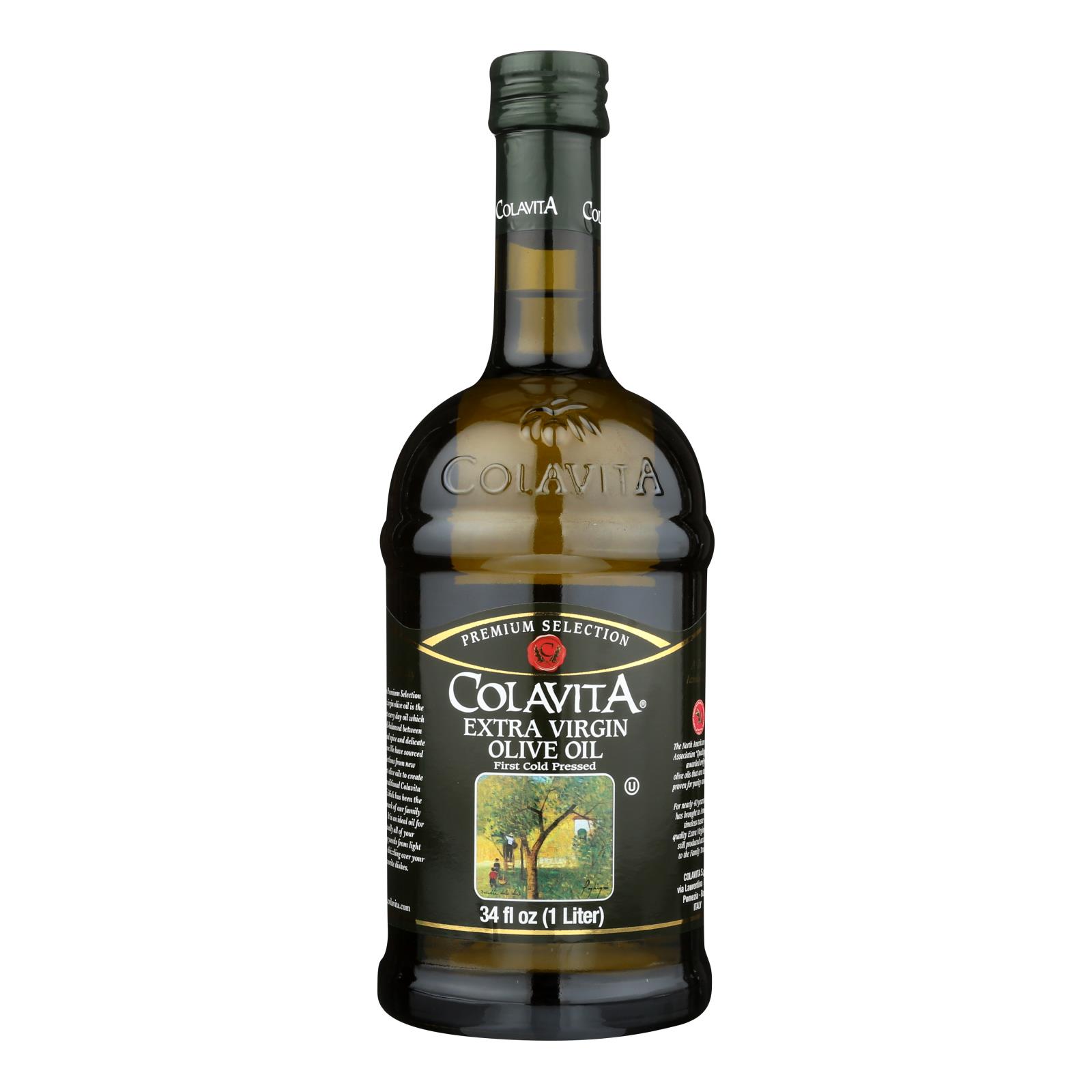 Colavita - Premium Extra Virgin Olive Oil - Case Of 6 - 33.8 Fl Oz. - Eco-Friendly Home & Grocery
