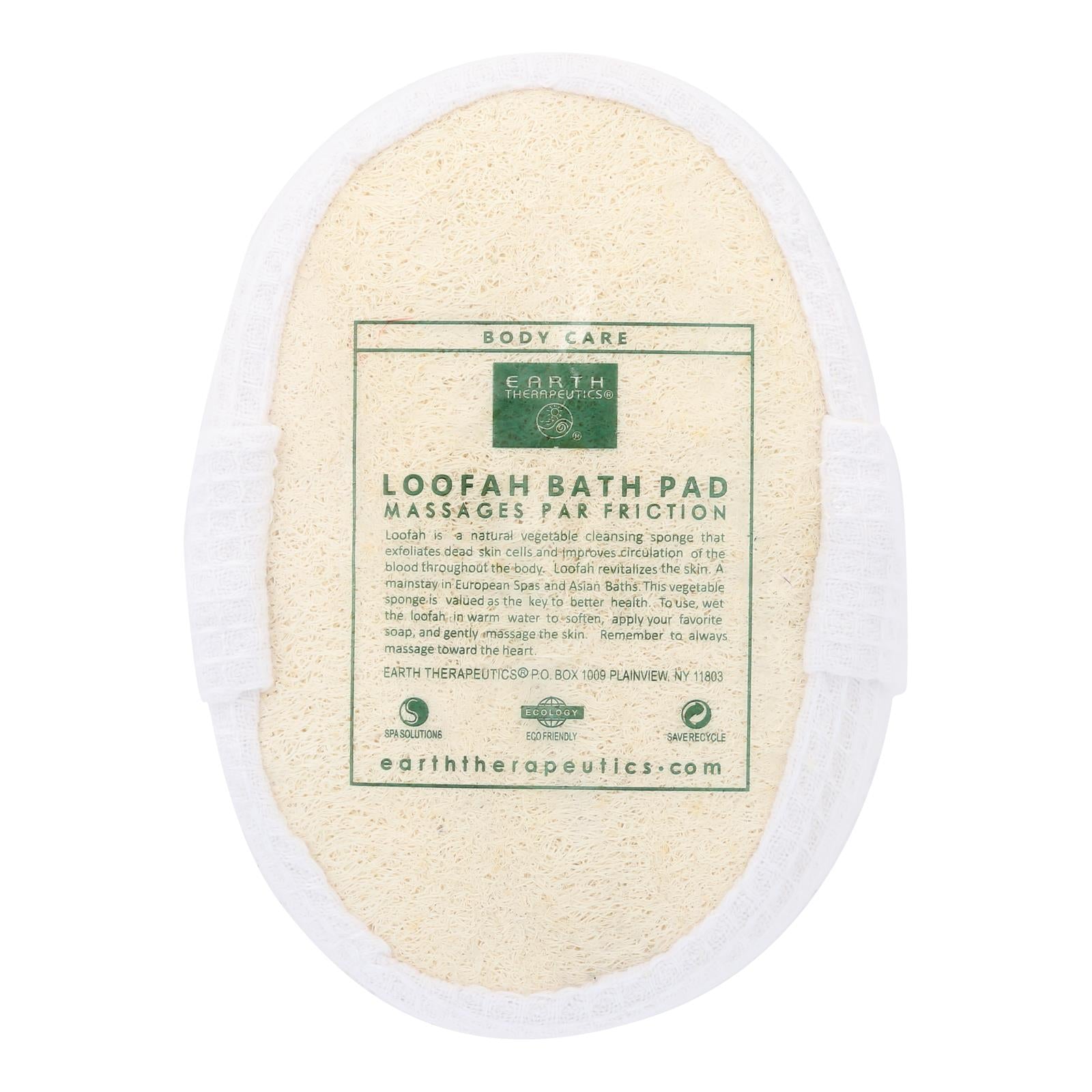 Earth Therapeutics Loofah Bath Pad - 1 Pad - GreatEagleInc