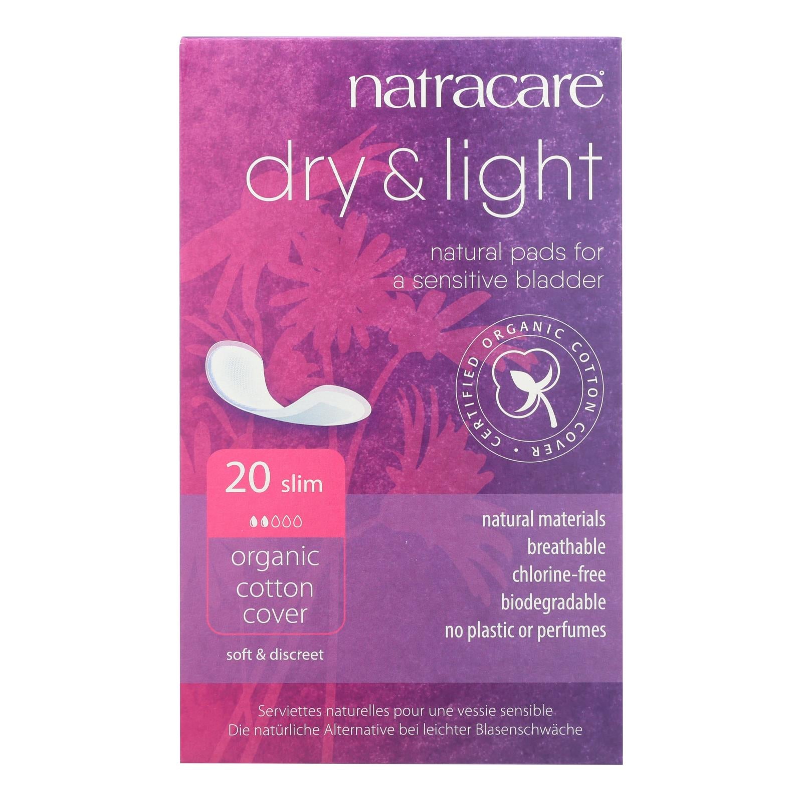 Natracare Dry And Light Individually Wrapped Pads - 20 Pack - Eco-Friendly Home & Grocery