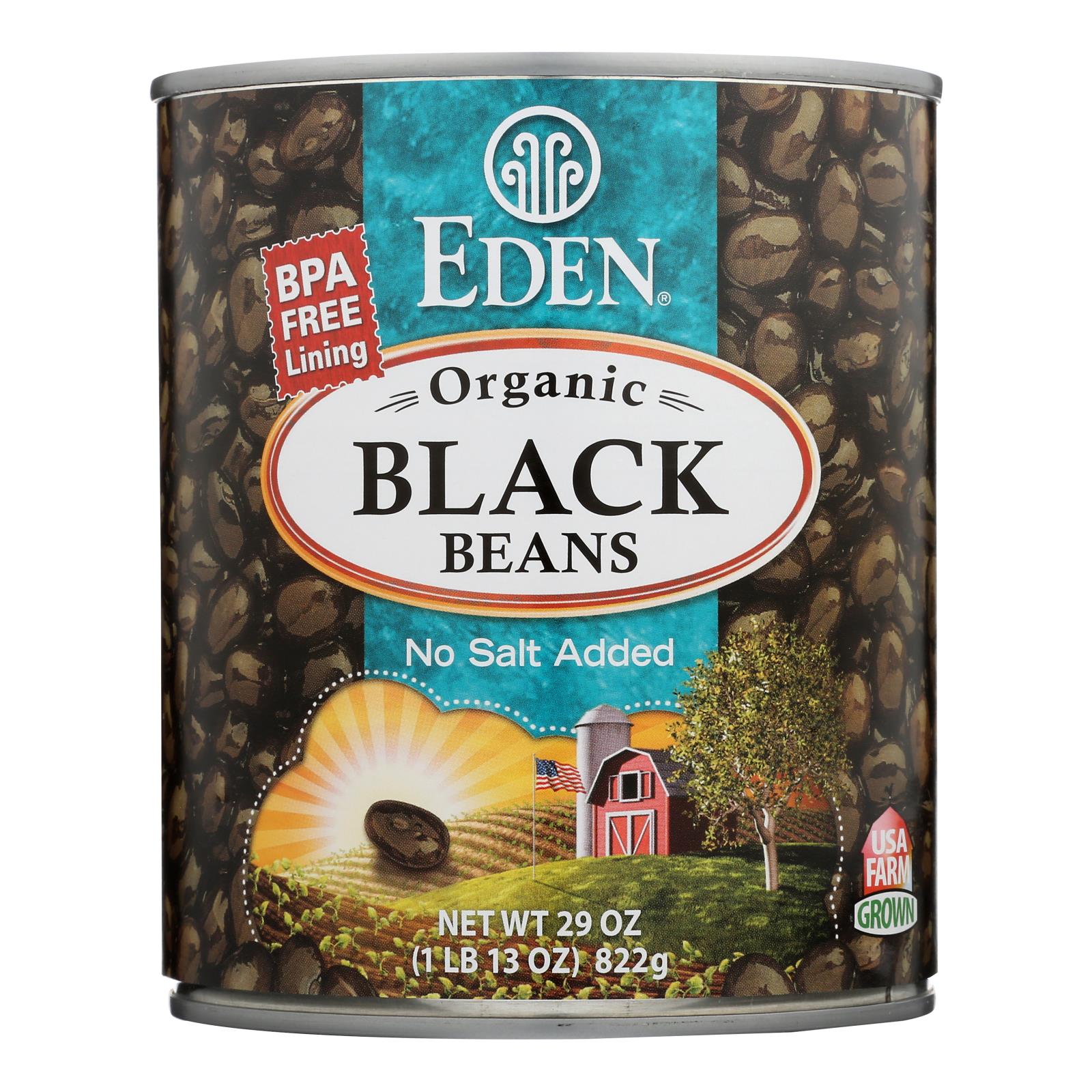 Eden Foods Black Beans Turtle - Case Of 12 - 29 Oz. - GreatEagleInc