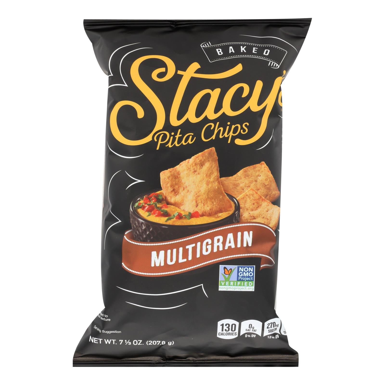 Stacey's Pita Chips - Multigrain - 7.33 Oz - Case Of 12 - GreatEagleInc