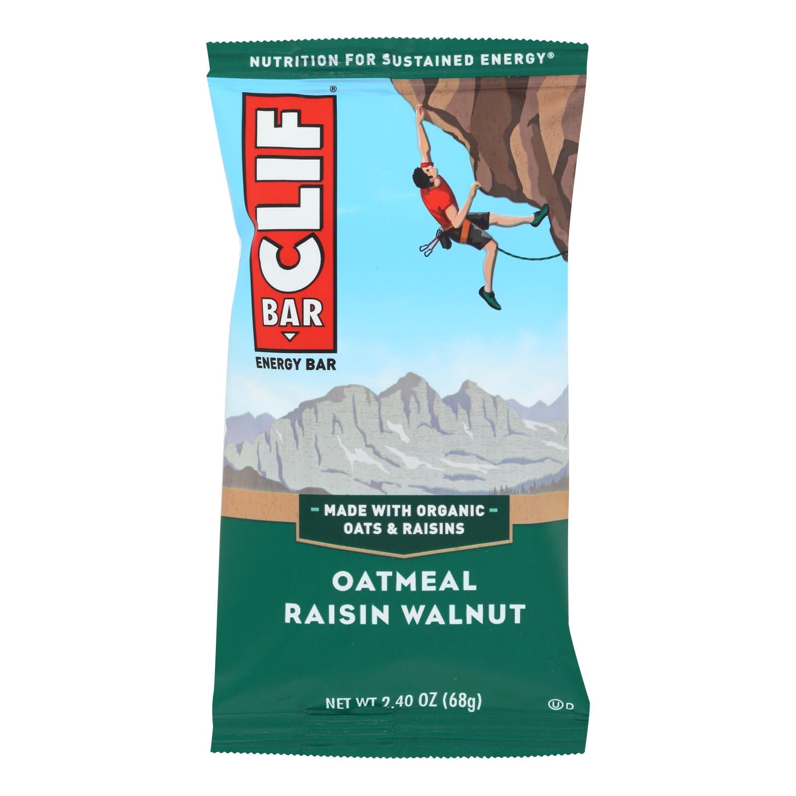 Clif Bar - Organic Oat Raisin Walnut - Case Of 12 - 2.4 Oz - GreatEagleInc